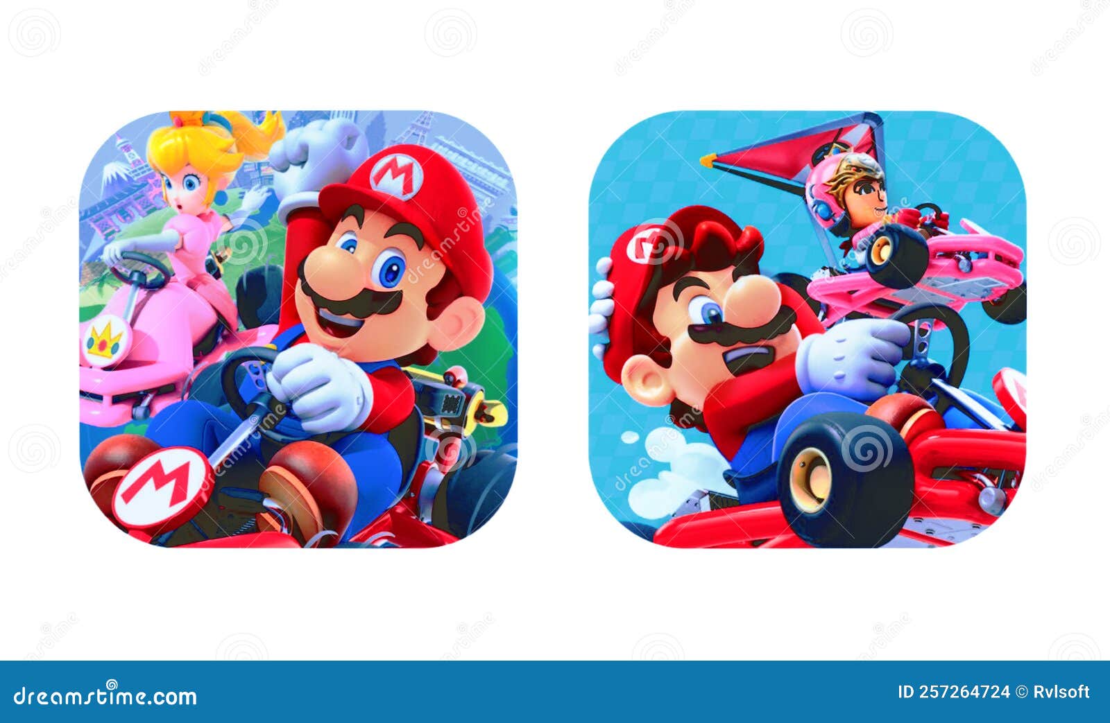 Antigos E Novos ícones Do Jogo Móvel Mario Kart Tour Imagem de Stock  Editorial - Imagem de funcionamento, livre: 257264724