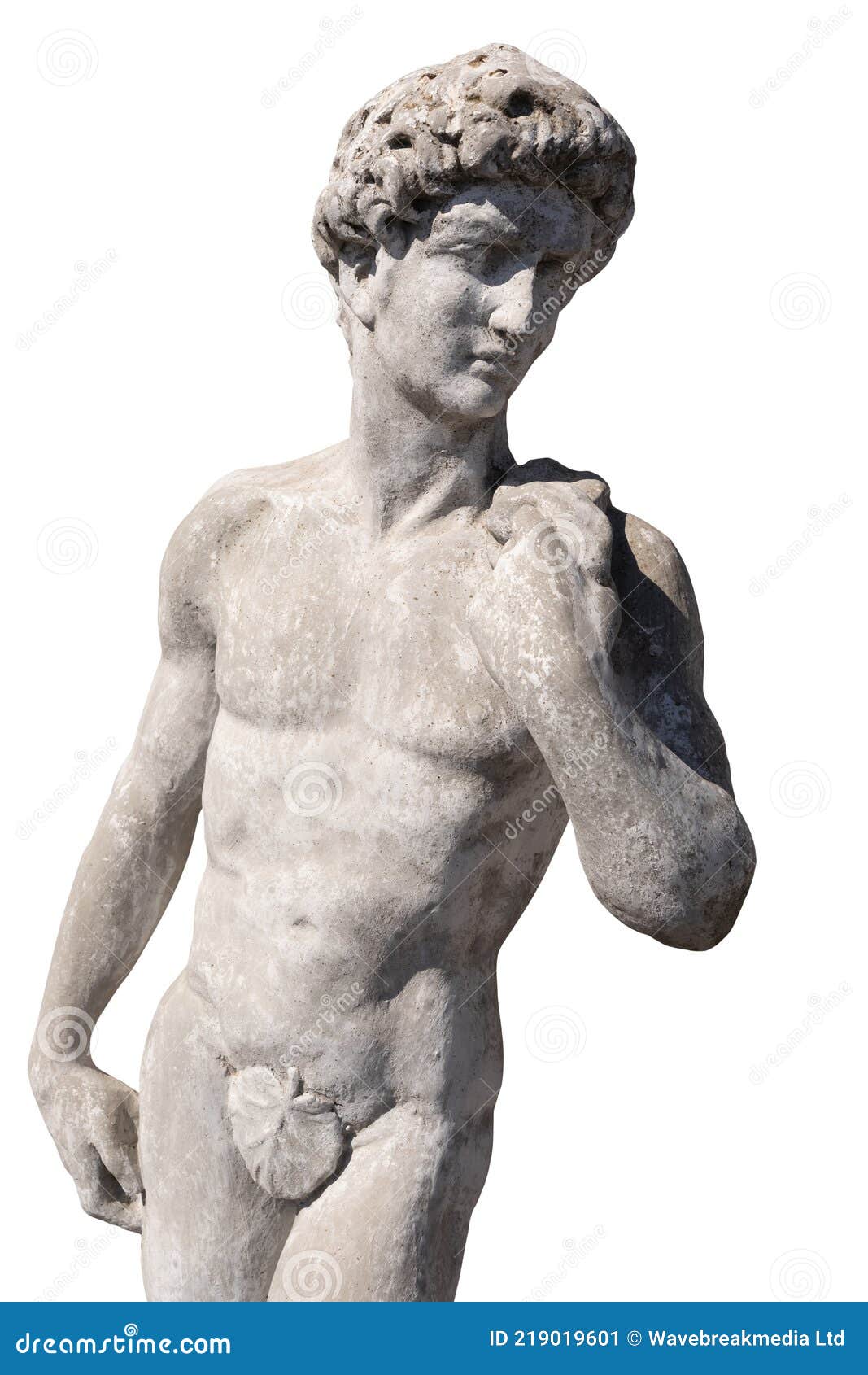 Antigua Escultura De Piedra Del Hombre Desnudo Sobre Fondo Blanco Imagen de  archivo - Imagen de fondos, antiguo: 219019601