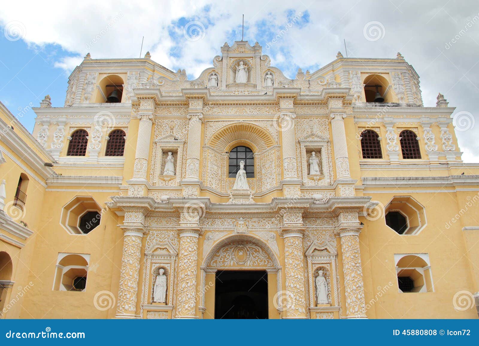 Antigua, Guatemala: La Merced Church, Built in 1767, Following G Stock  Photo - Image of arch, religion: 45880808