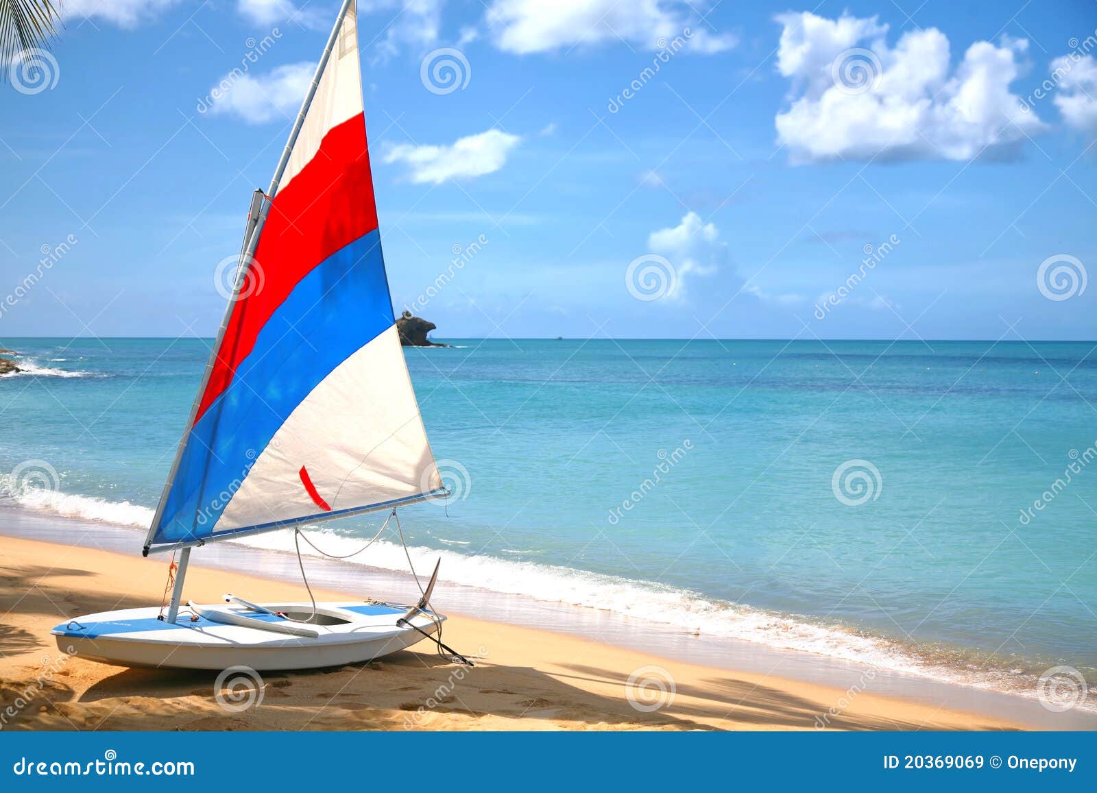 Antigua Sailboat stock image. Image of landscape, caribbean 20369069