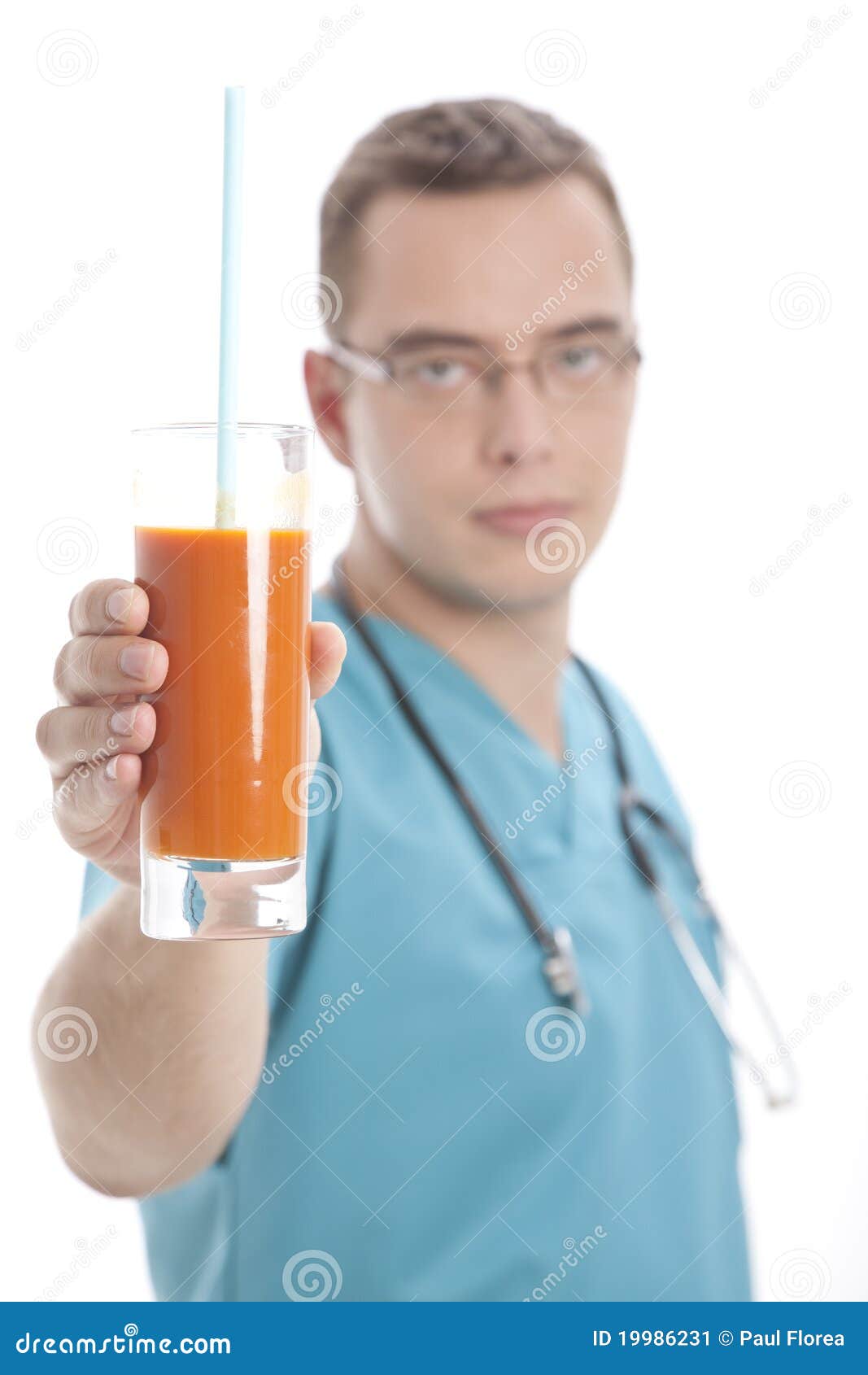 Antioxidant Juice by the Doctor Stock Image Image of life