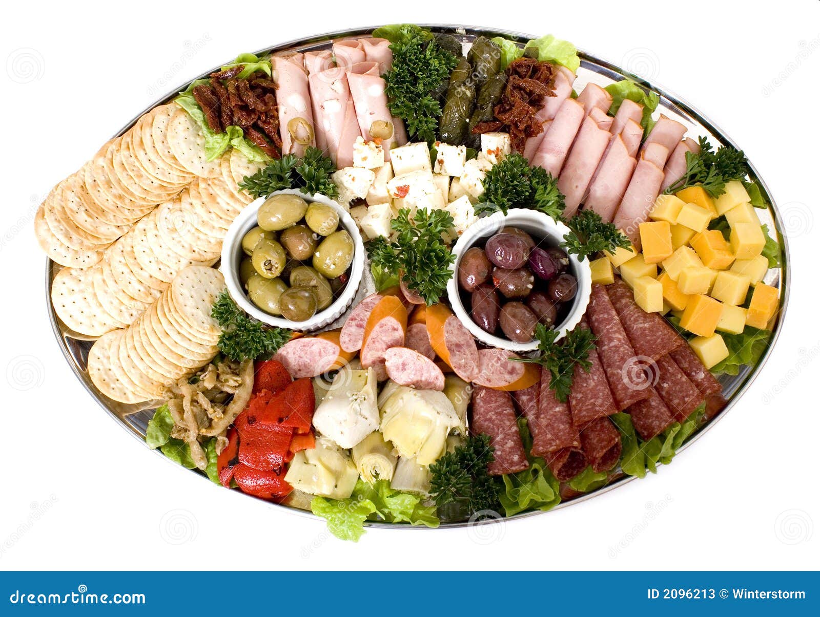 Antipasto catering platter stock image. Image of gourmet 2096213