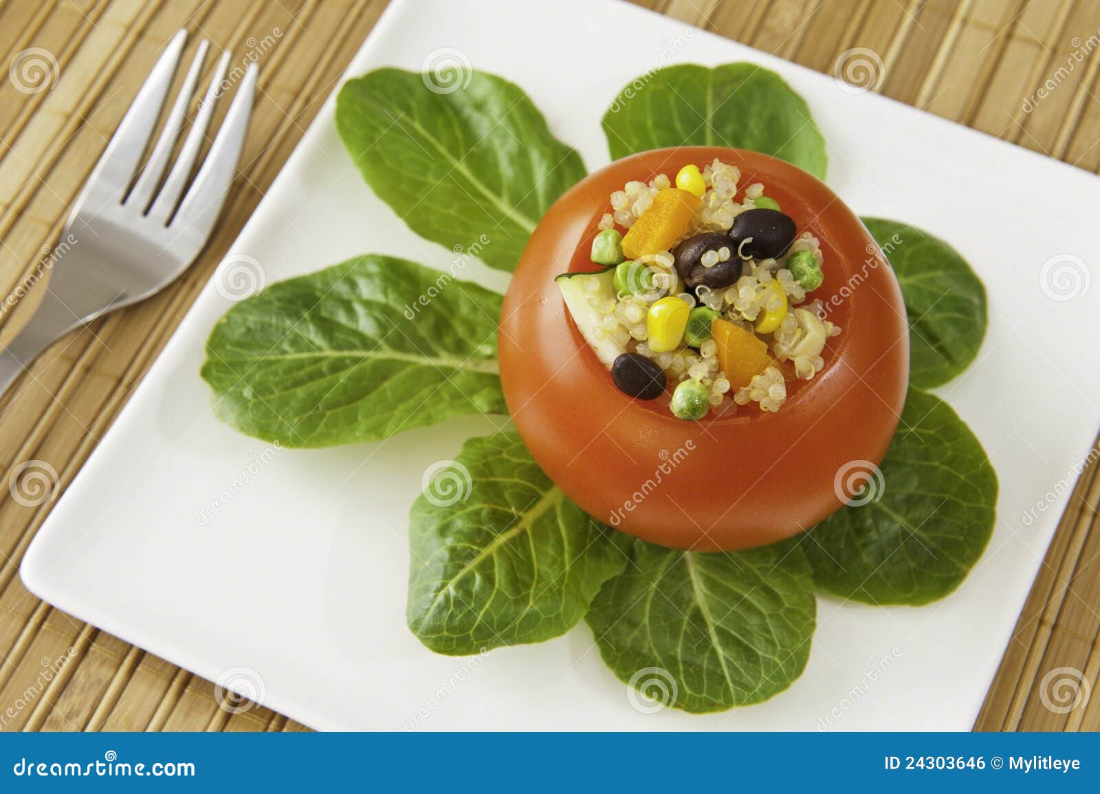 Antipasto Dell'insalata Della Quinoa Fotografia Stock Immagine di