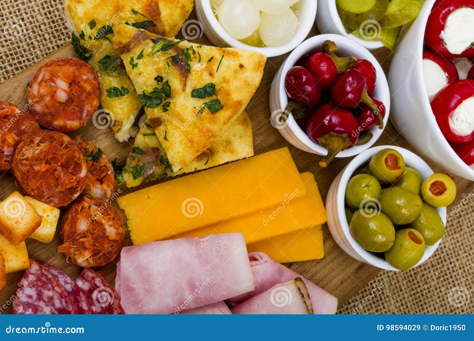 Antipasto Sharing Platter stock image. Image of silver 98594029