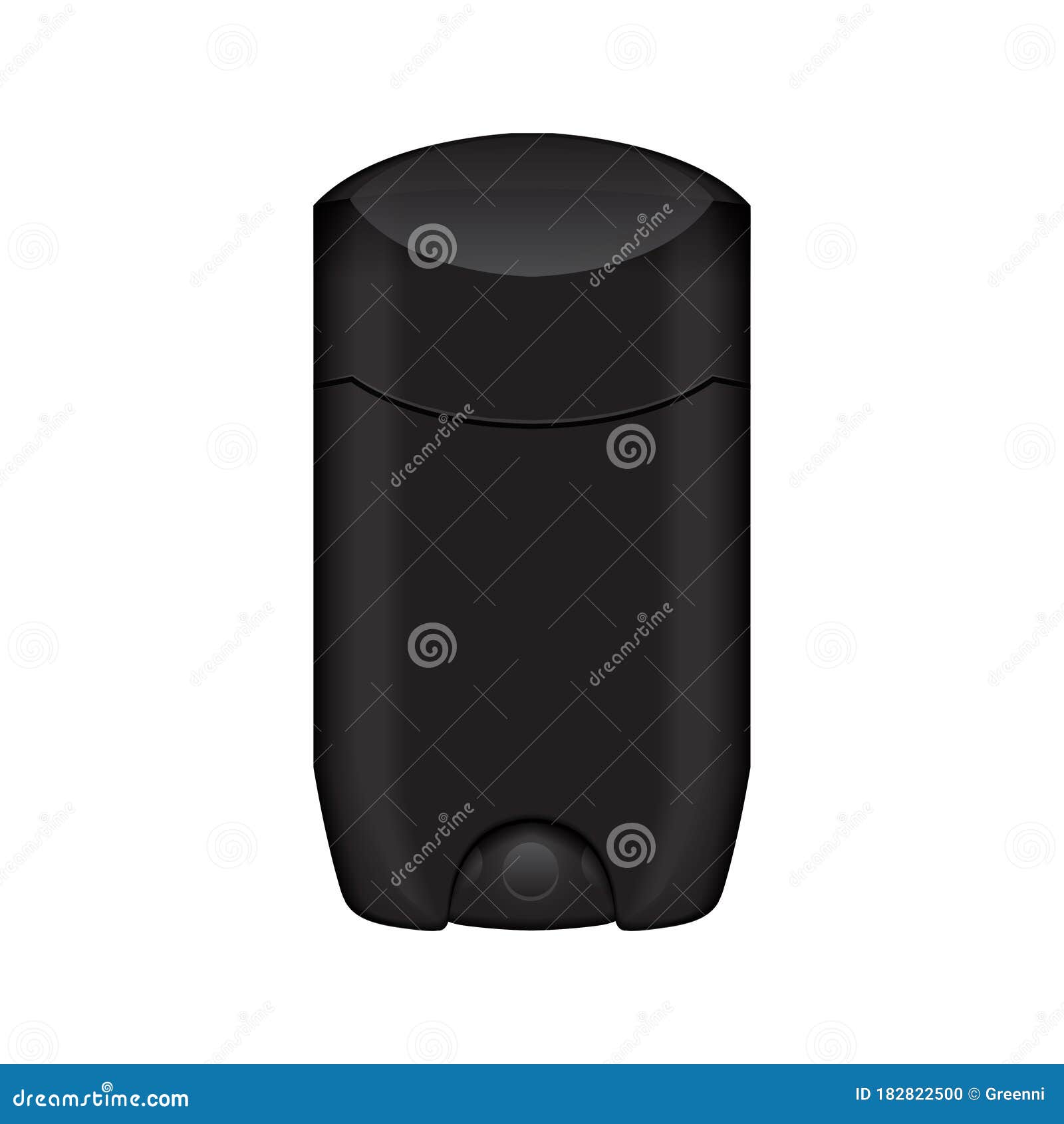 Download Antiperspirant Stick With Closed Cap. Black Vector ...