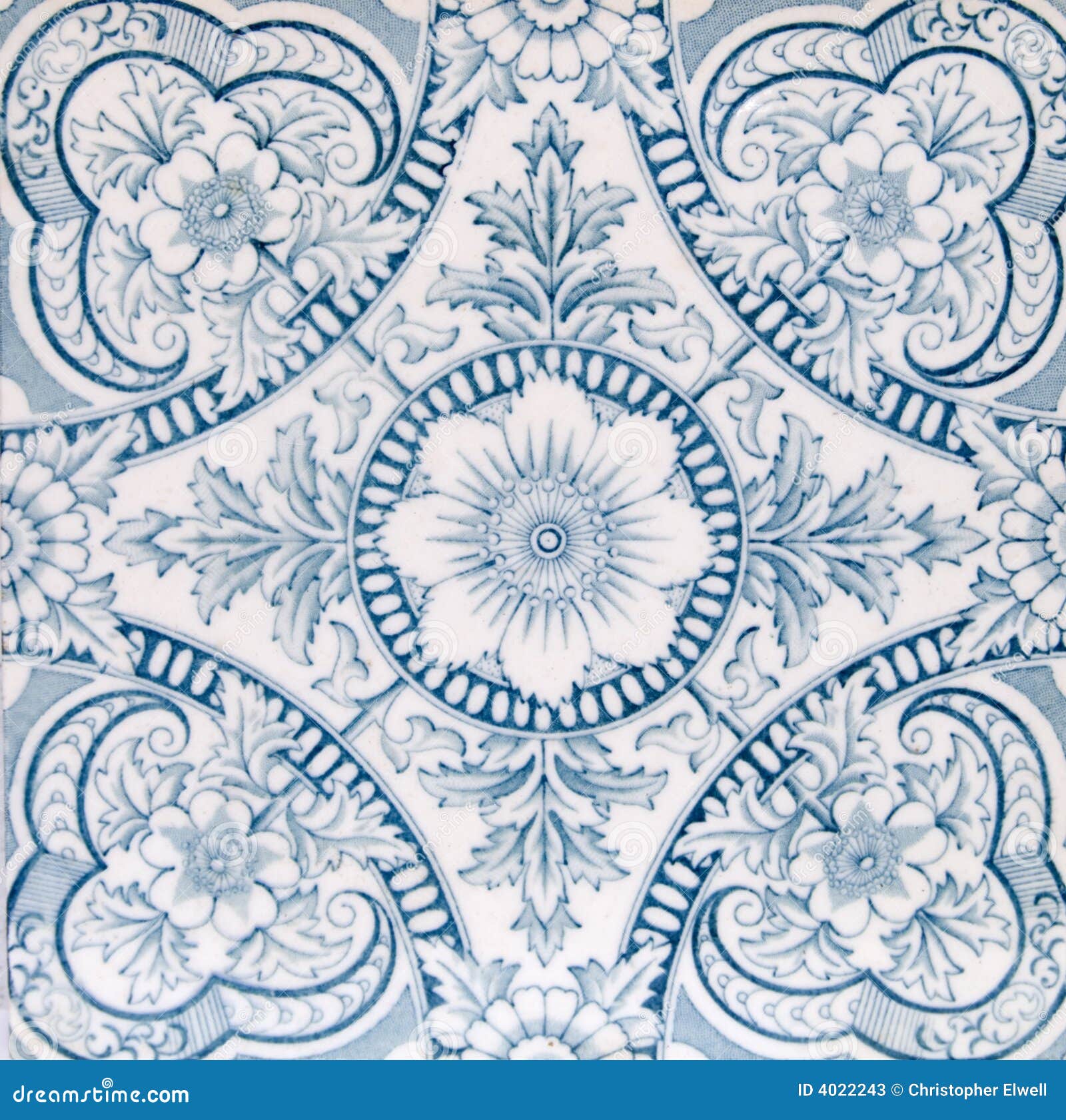Antique Aesthetic Design Tile Stock Image - Image of decorative, blue ...