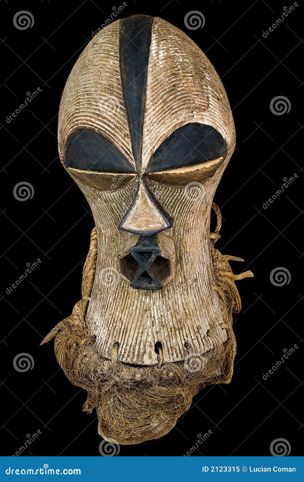 Antique African mask editorial image. Image of mask, carving 2123315