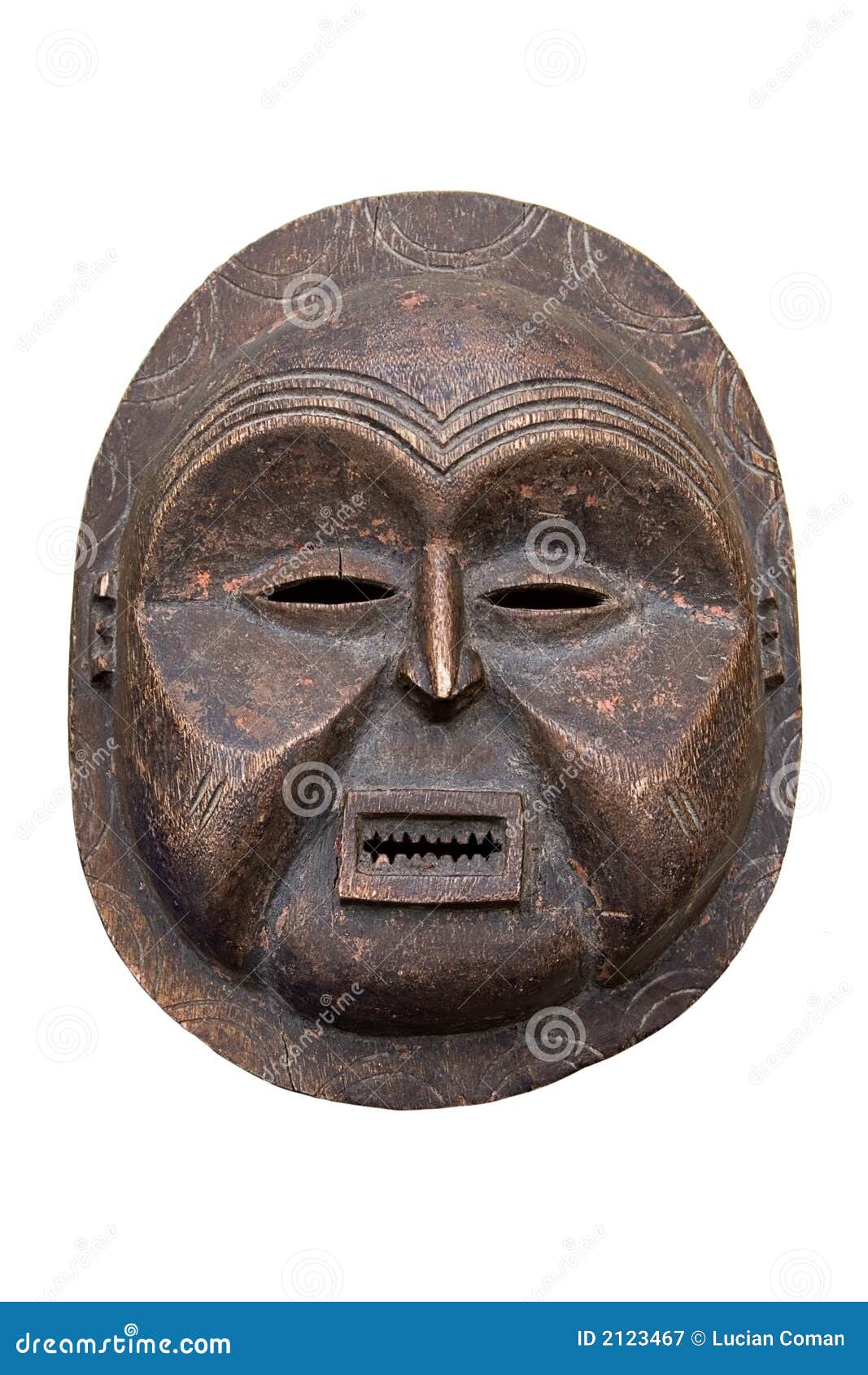 Antique African mask stock image. Image of collection 2123467