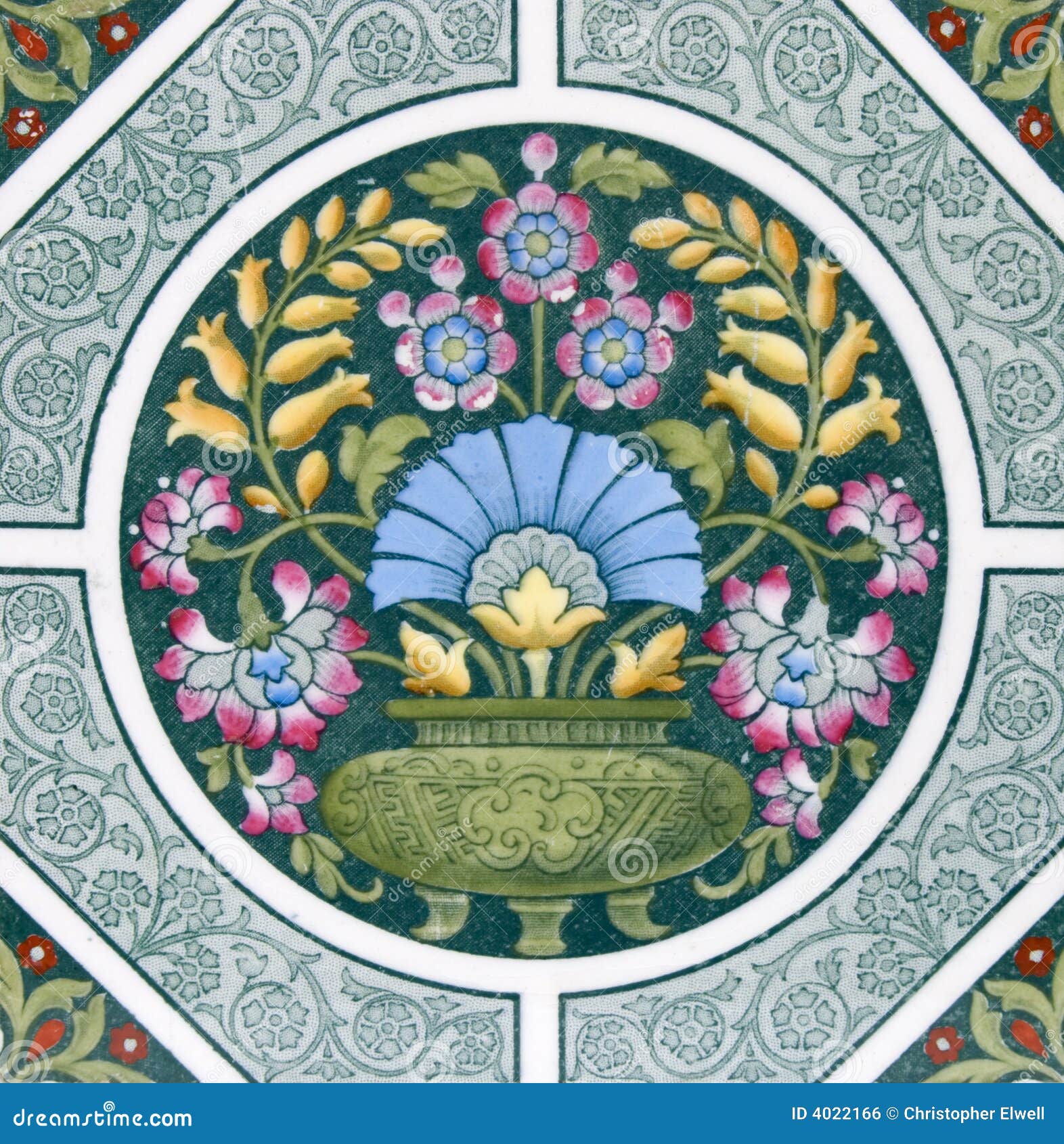 Antique Arts & Crafts Tile Stock Photo Image of fireplace, glazed