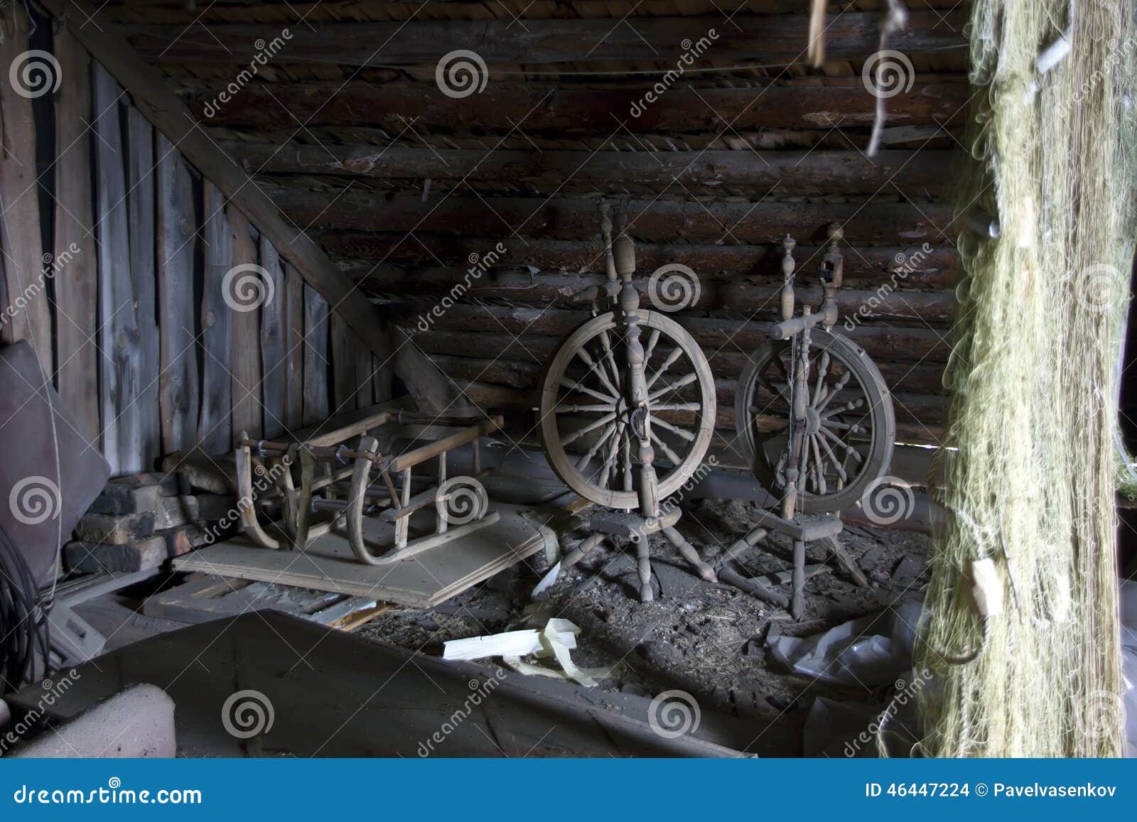 Antique attic stock photo. Image of storage, rustic, attic 46447224