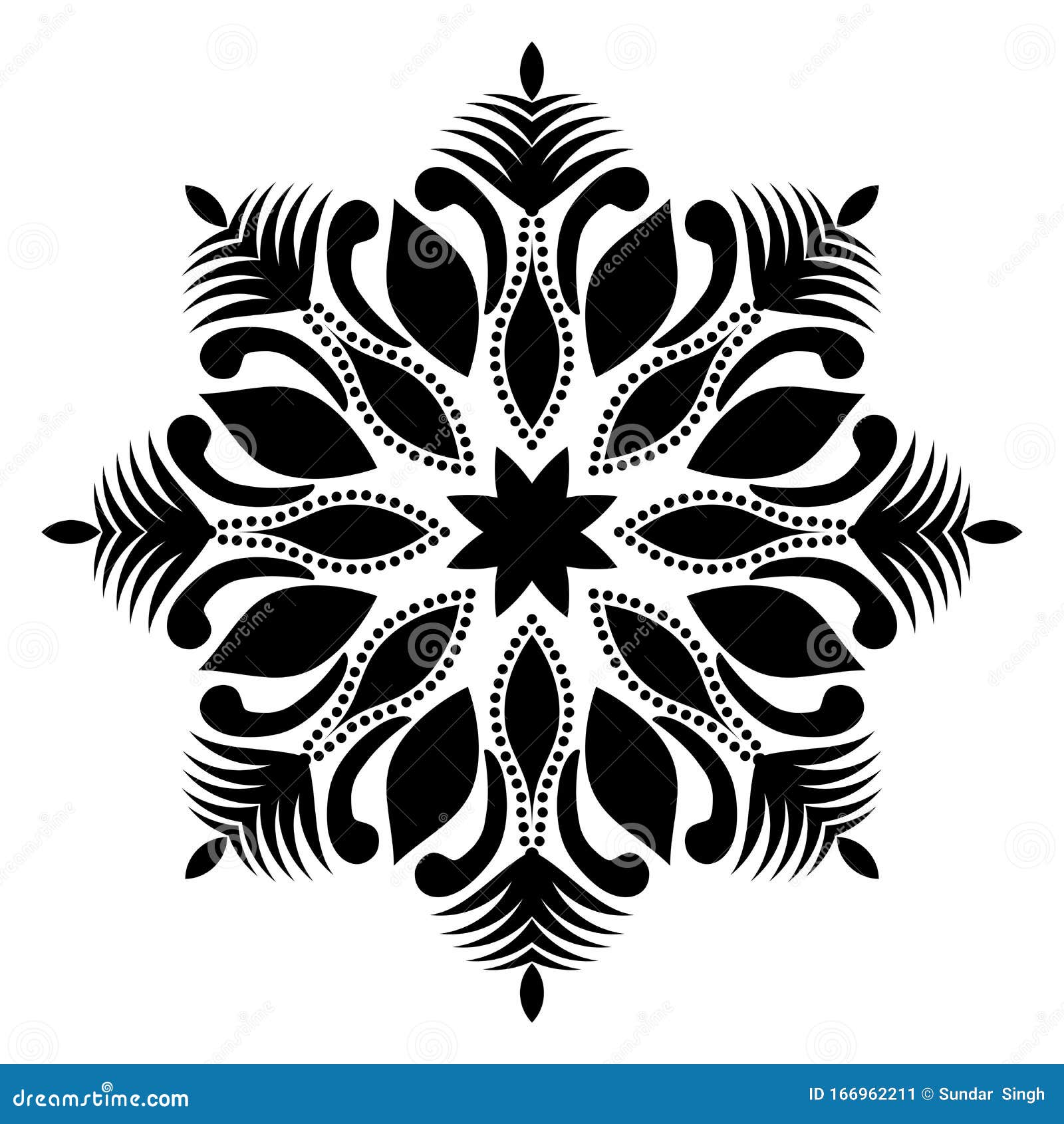 Antique Black and White Mandala Design Background. Stock Vector -  Illustration of grunge, distressed: 166962211
