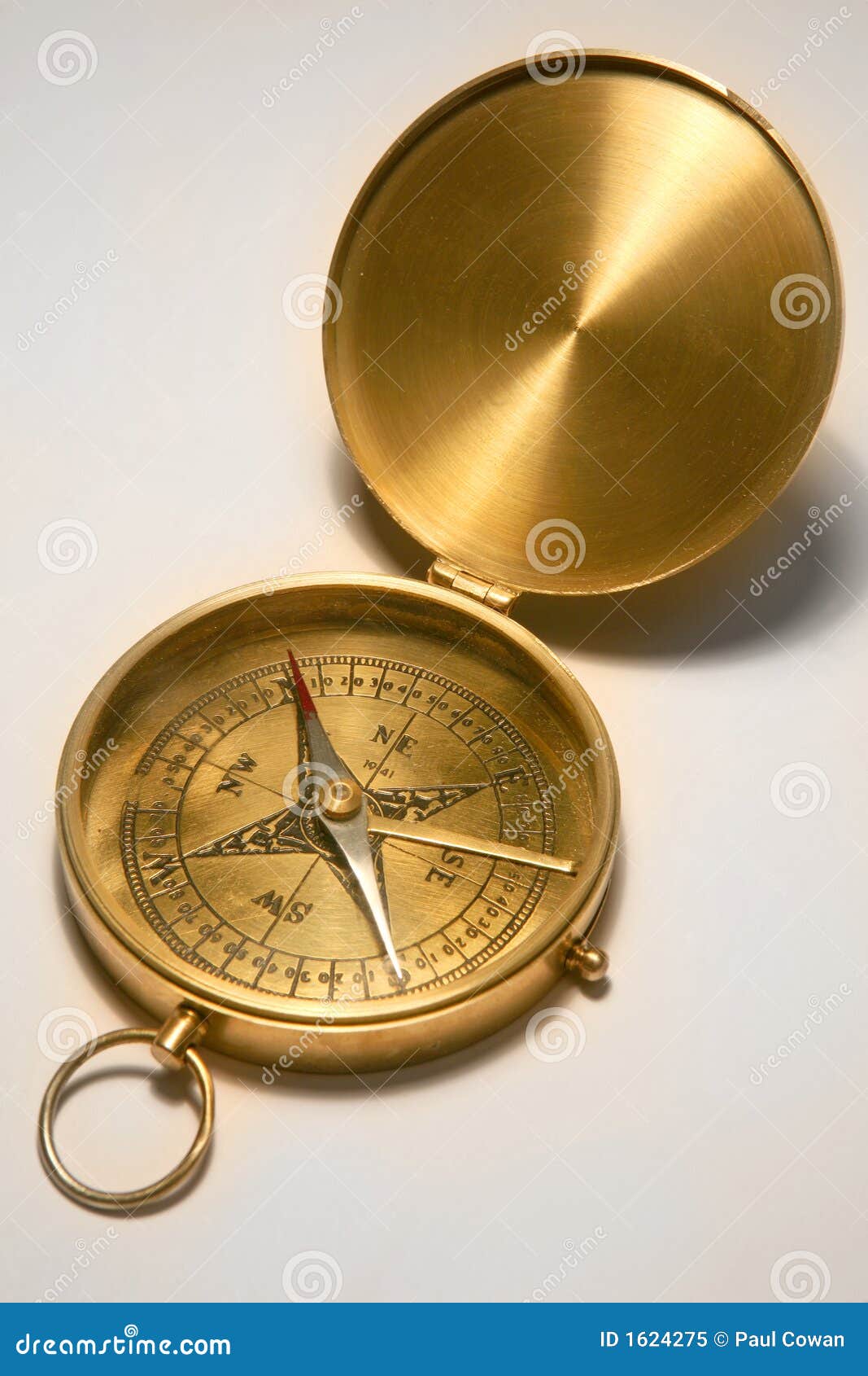 American Boy Scout Compass Antique Vintage Brass Compass THORINSTRUMENTS with Device 