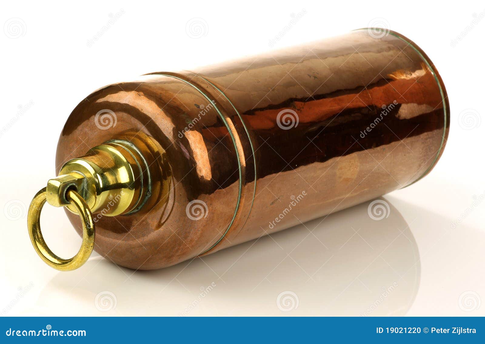 Antique Brass Hot Water Bottle Stock Photo Image 19021220