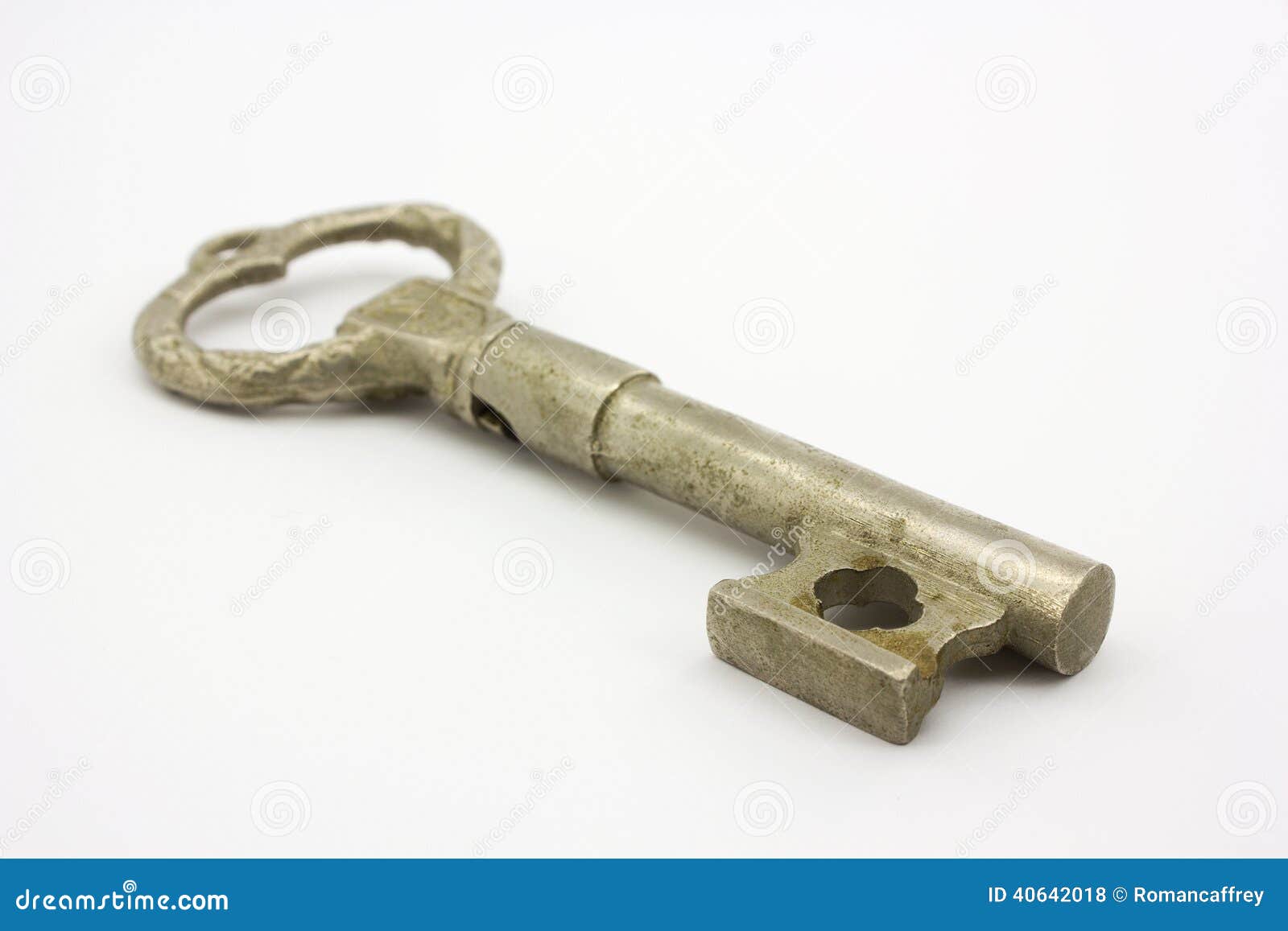 An Antique Brass Key in Macro Stock Photo Image of crusted, antique