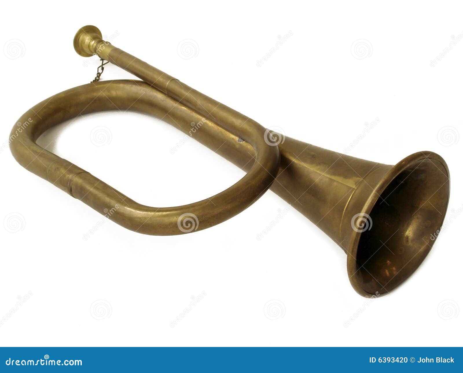 Antique Bugle stock photo. Image of band, army, noise - 6393420