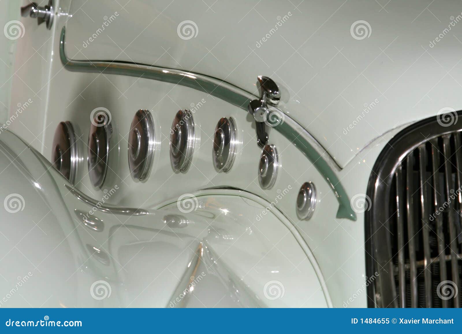 Antique car hood stock image. Image of side, automobile - 1484655