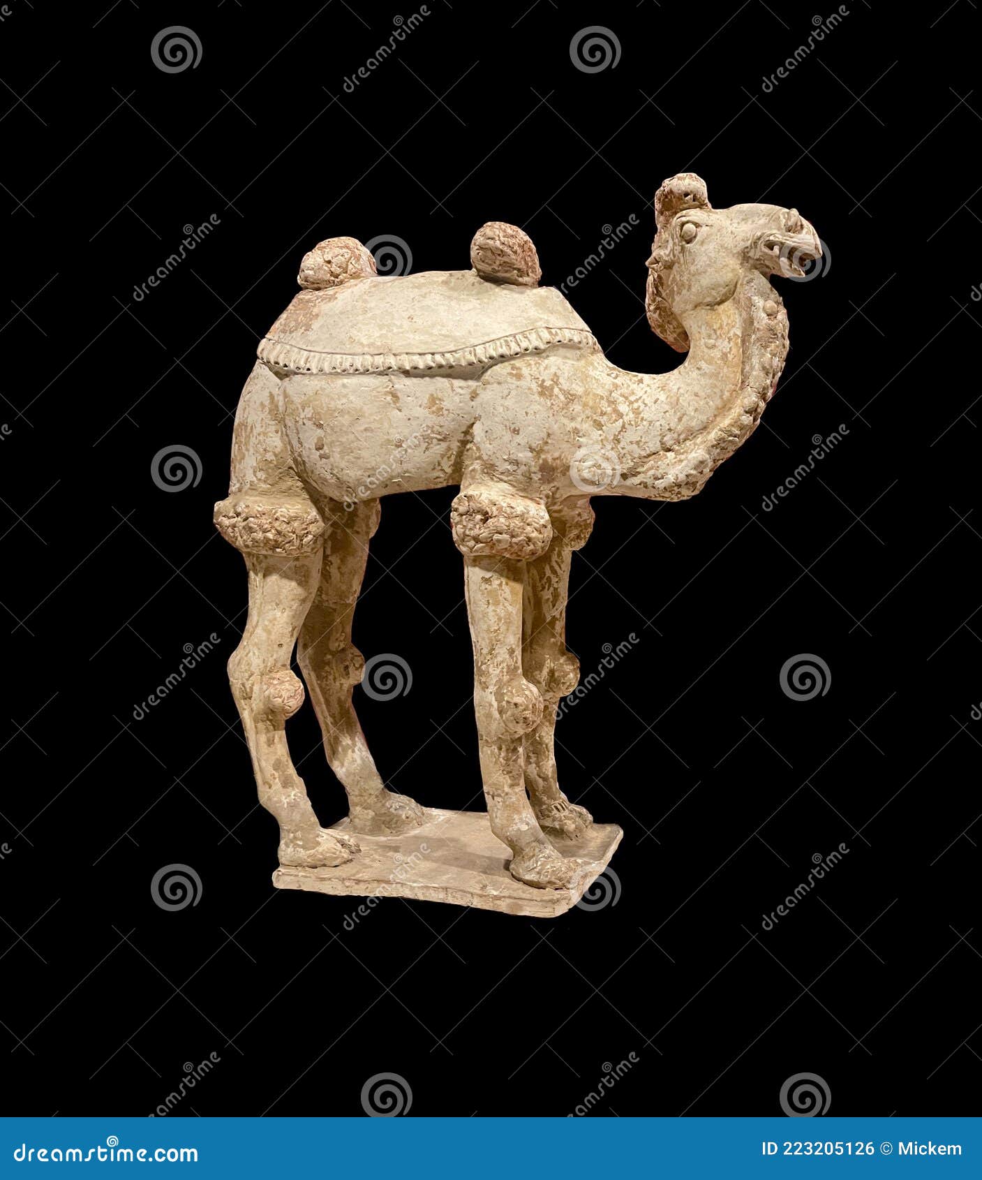 Ceramic Camel Figurine Vintage Hump One Large Kneeling Figure 