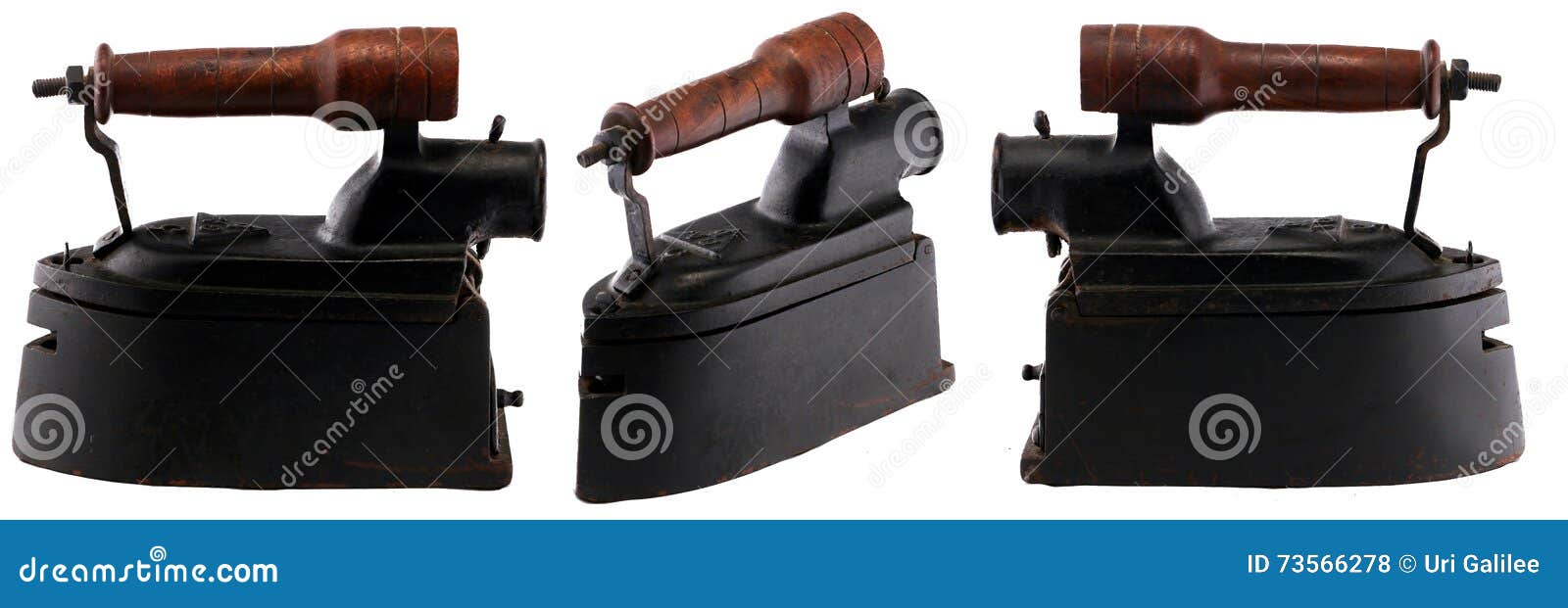Antique Charcoal Clothes Iron Stock Photo Image of aged, rust 73566278