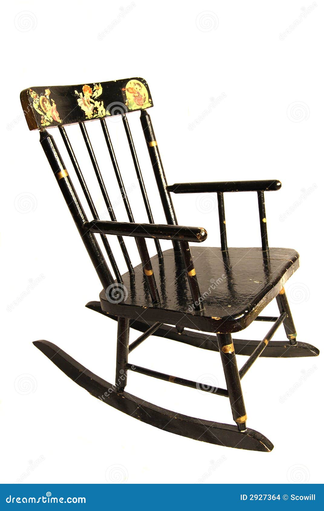 antique baby rocking chair