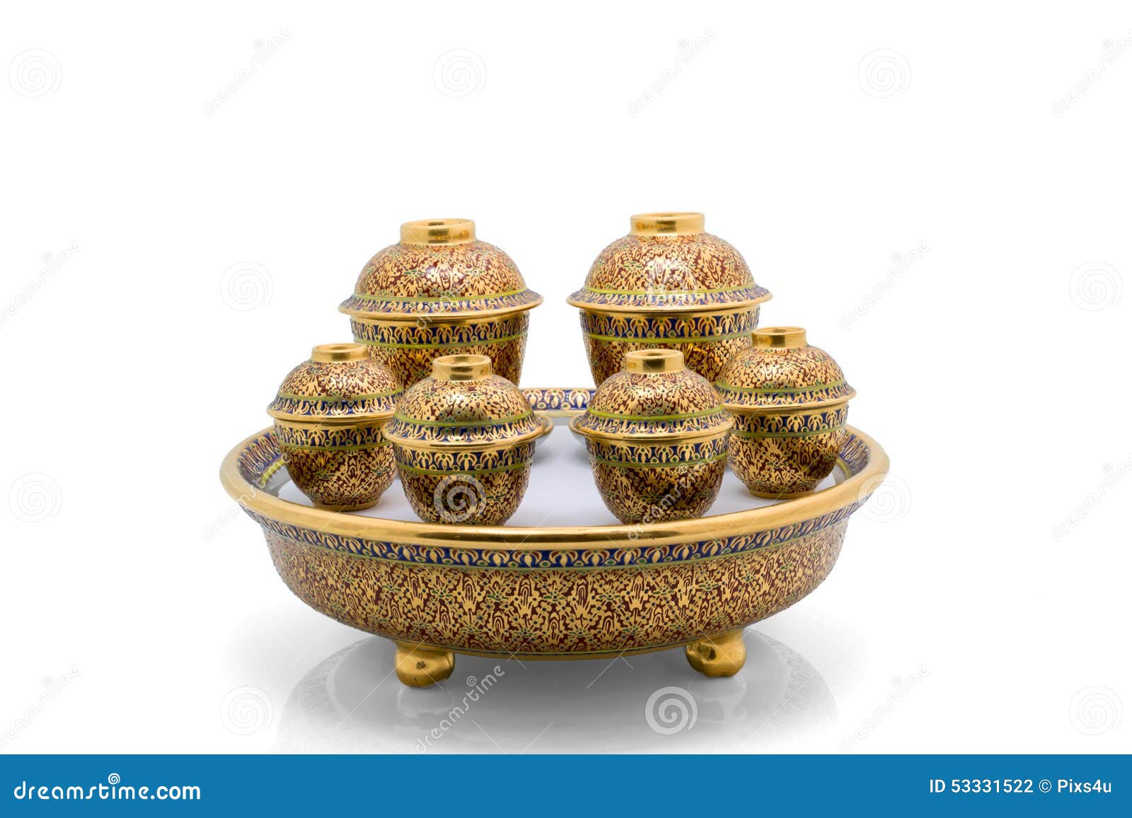 Antique Chinese Tea Bowl Set Stock Photo Image of herbal, bowl 53331522