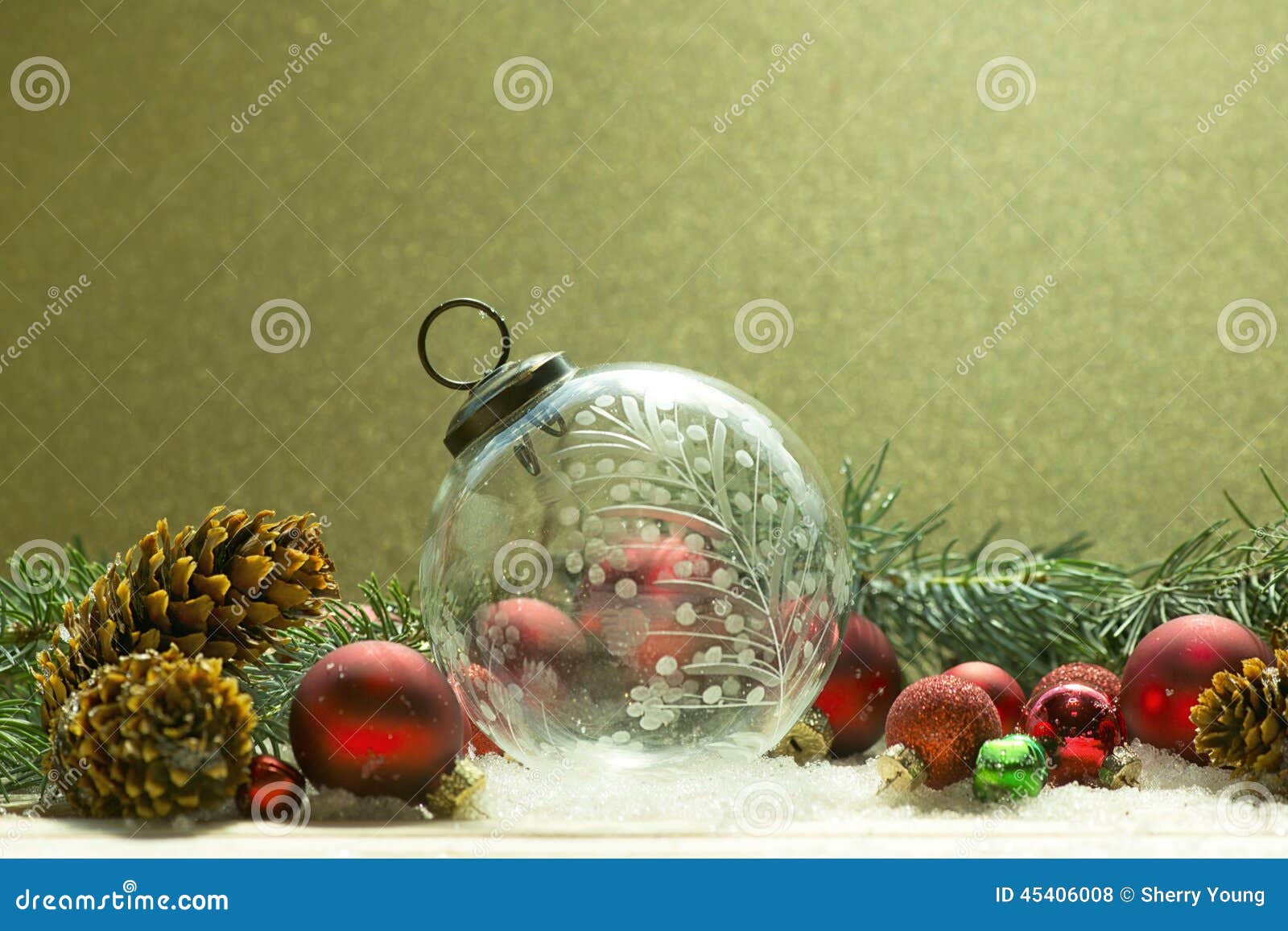 Antique Christmas Ornament stock photo. Image of ball - 45406008