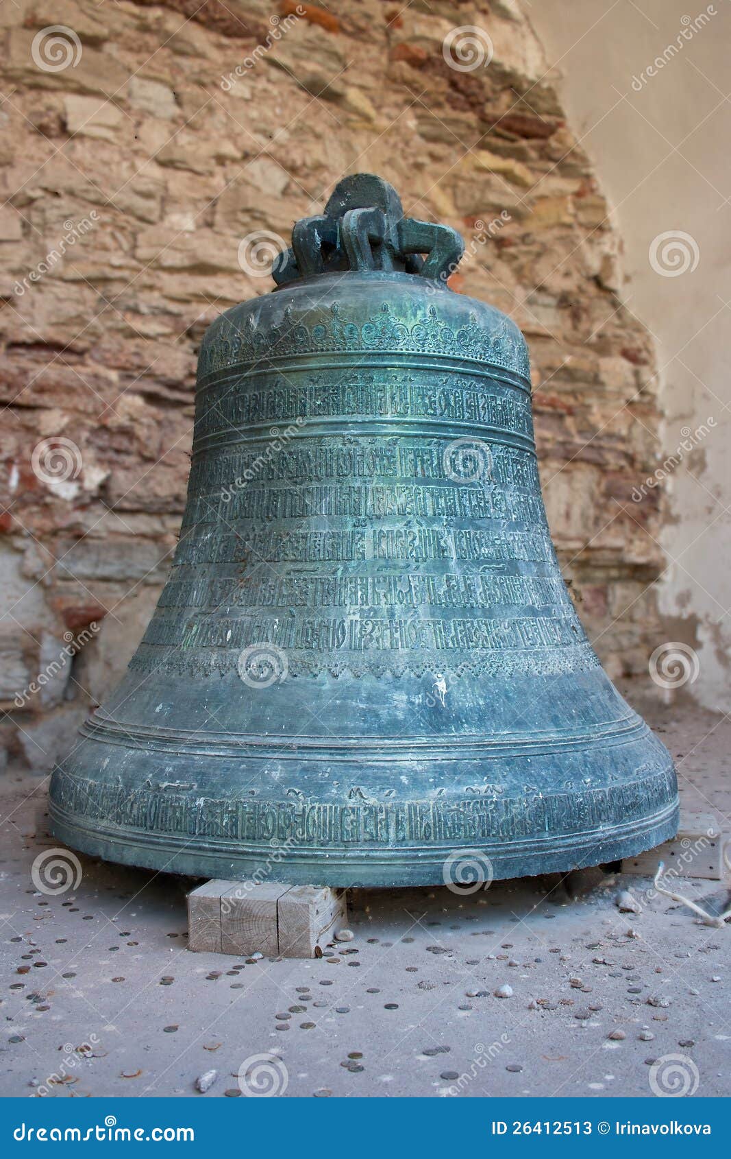 Antique church bell stock image. Image of brass, bell 26412513