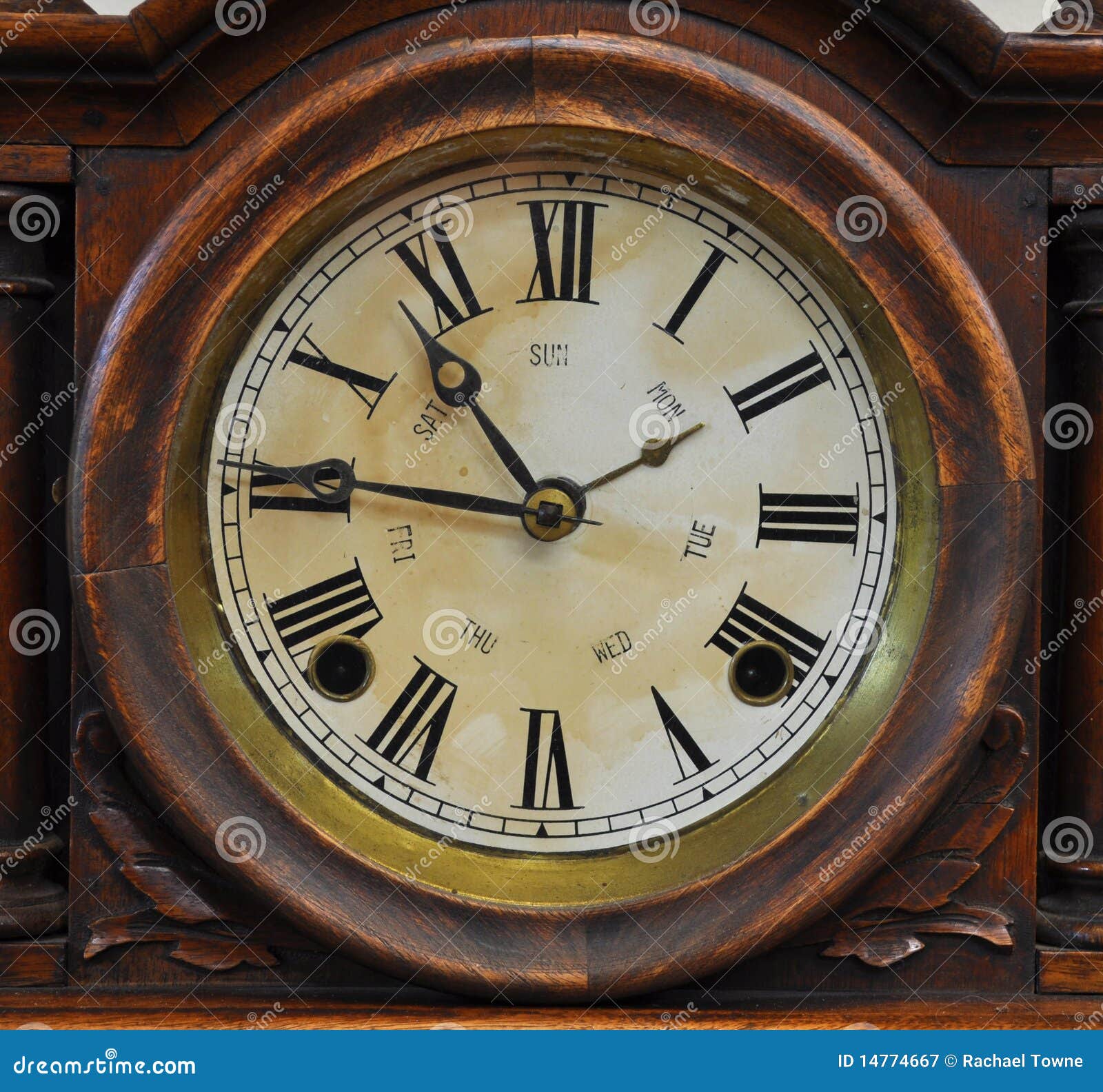 Antique Clock stock image. Image of roman, clock, time 14774667
