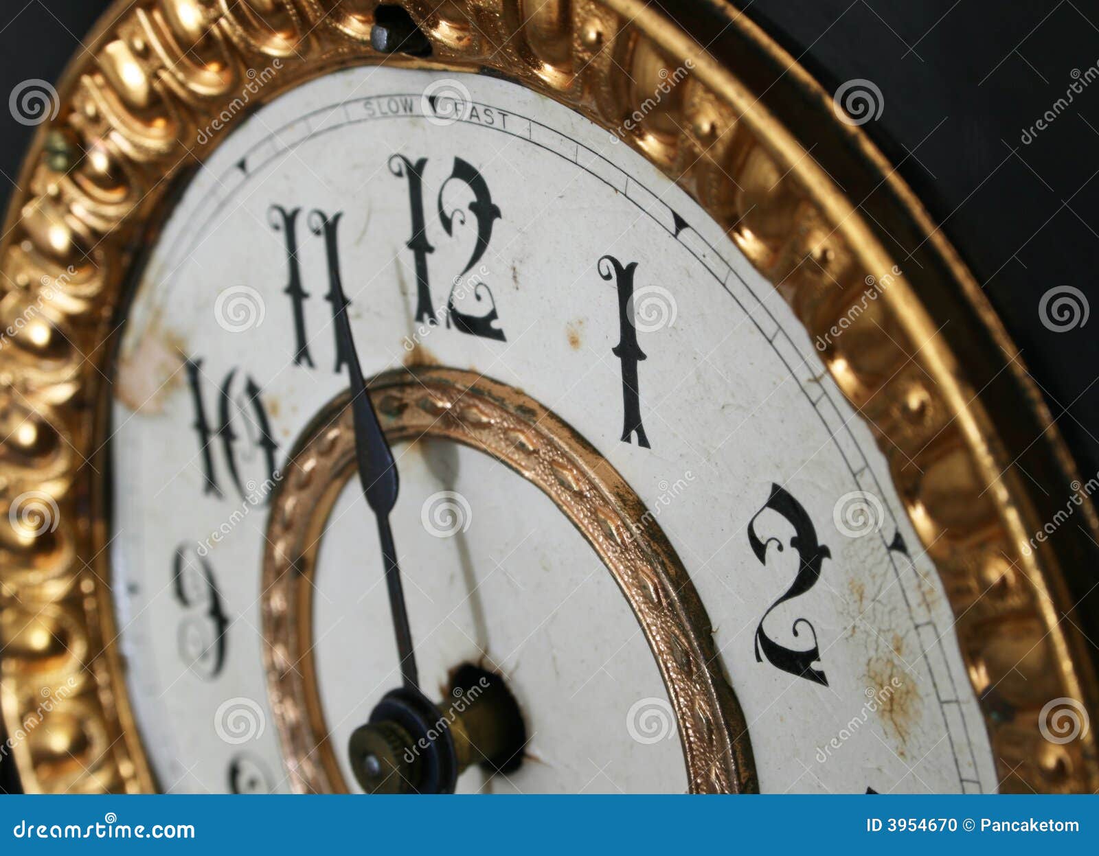 Antique clock detail stock photo. Image of depth, clock 3954670