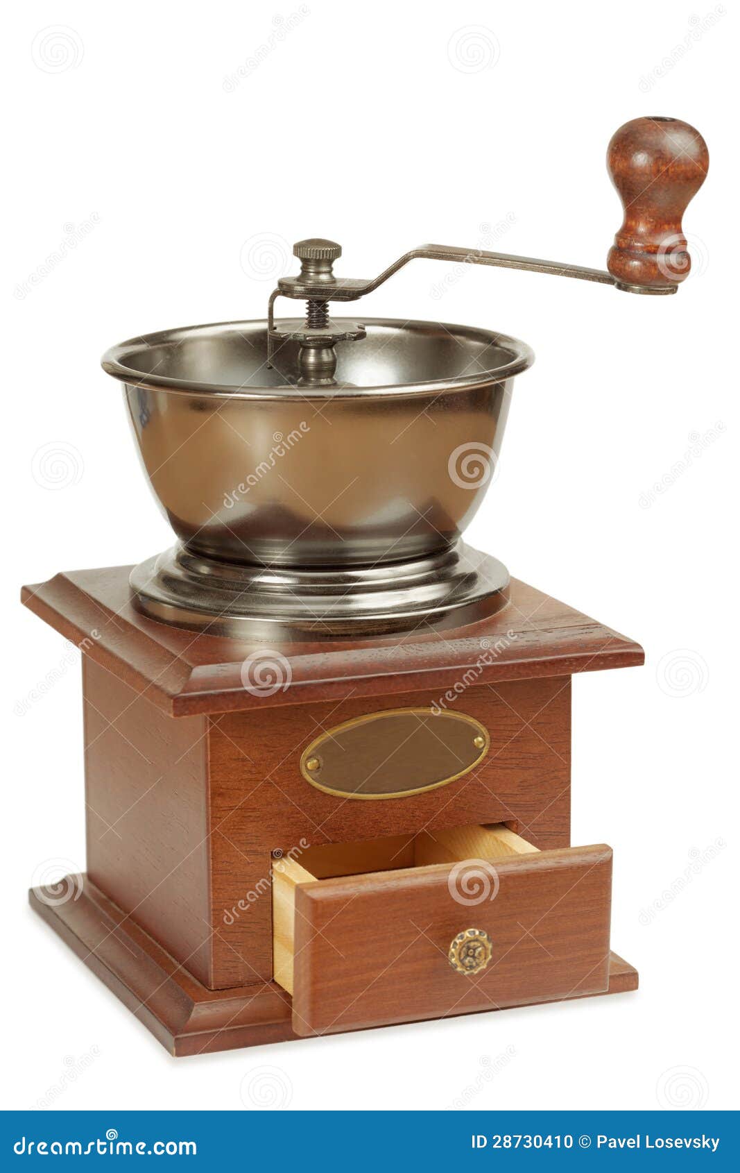 Antique Coffee Grinder with Open Box Stock Photo Image of case