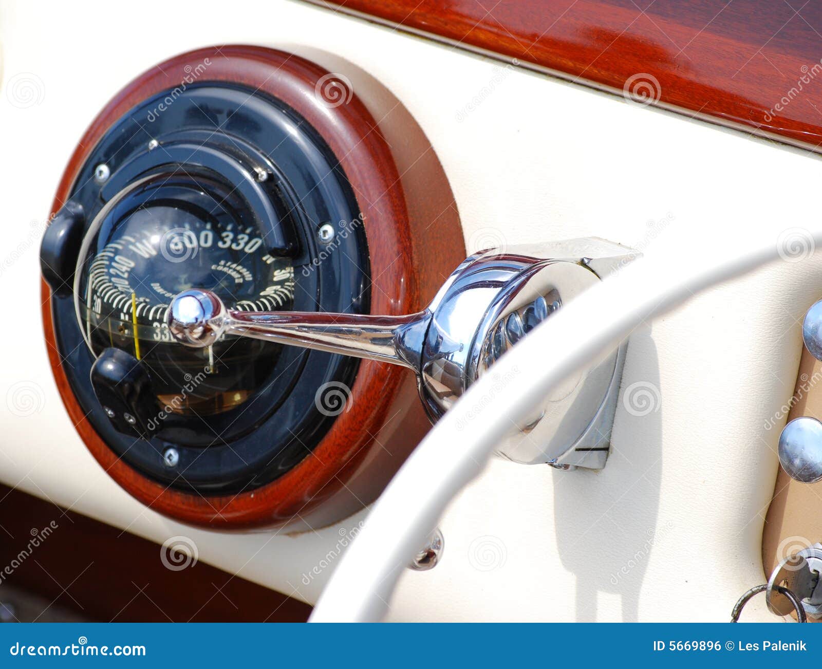 Antique compass in a boat stock photo. Image of compass 5669896