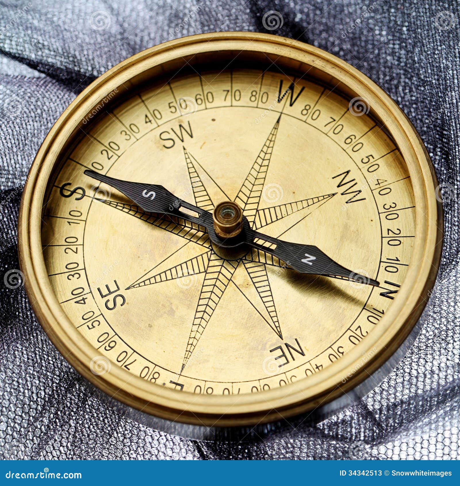 Antique compass stock image. Image of west, antique, nautical - 34342513