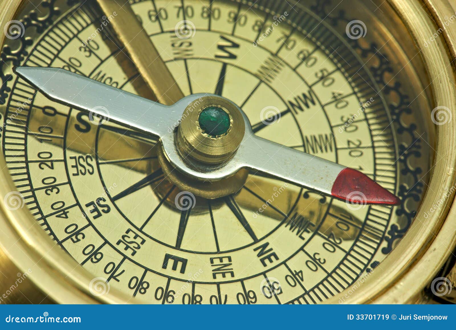 Antique compass. stock image. Image of chart, degree 33701719
