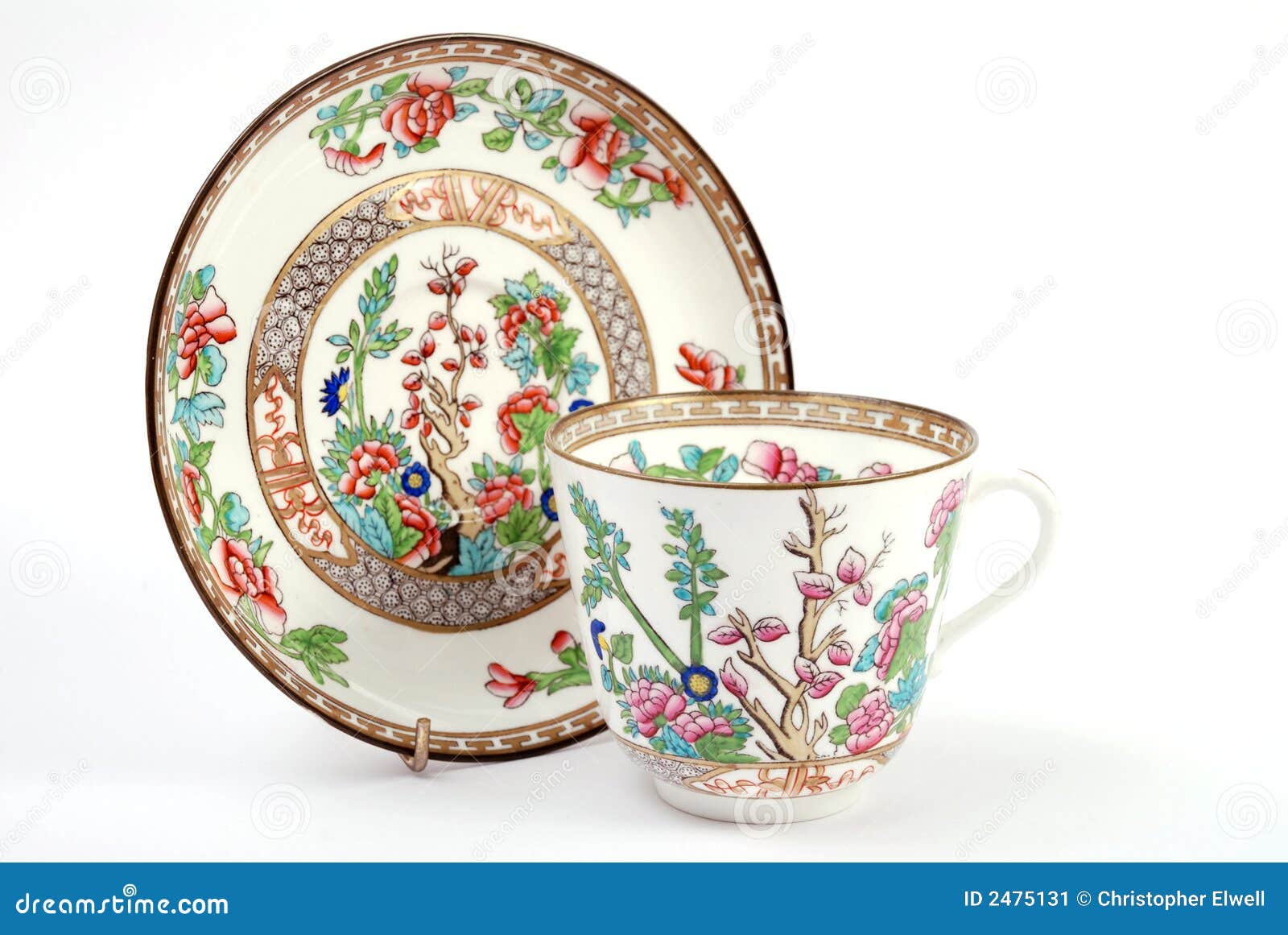 Antique Cup & Saucer stock image. Image of teaware 2475131