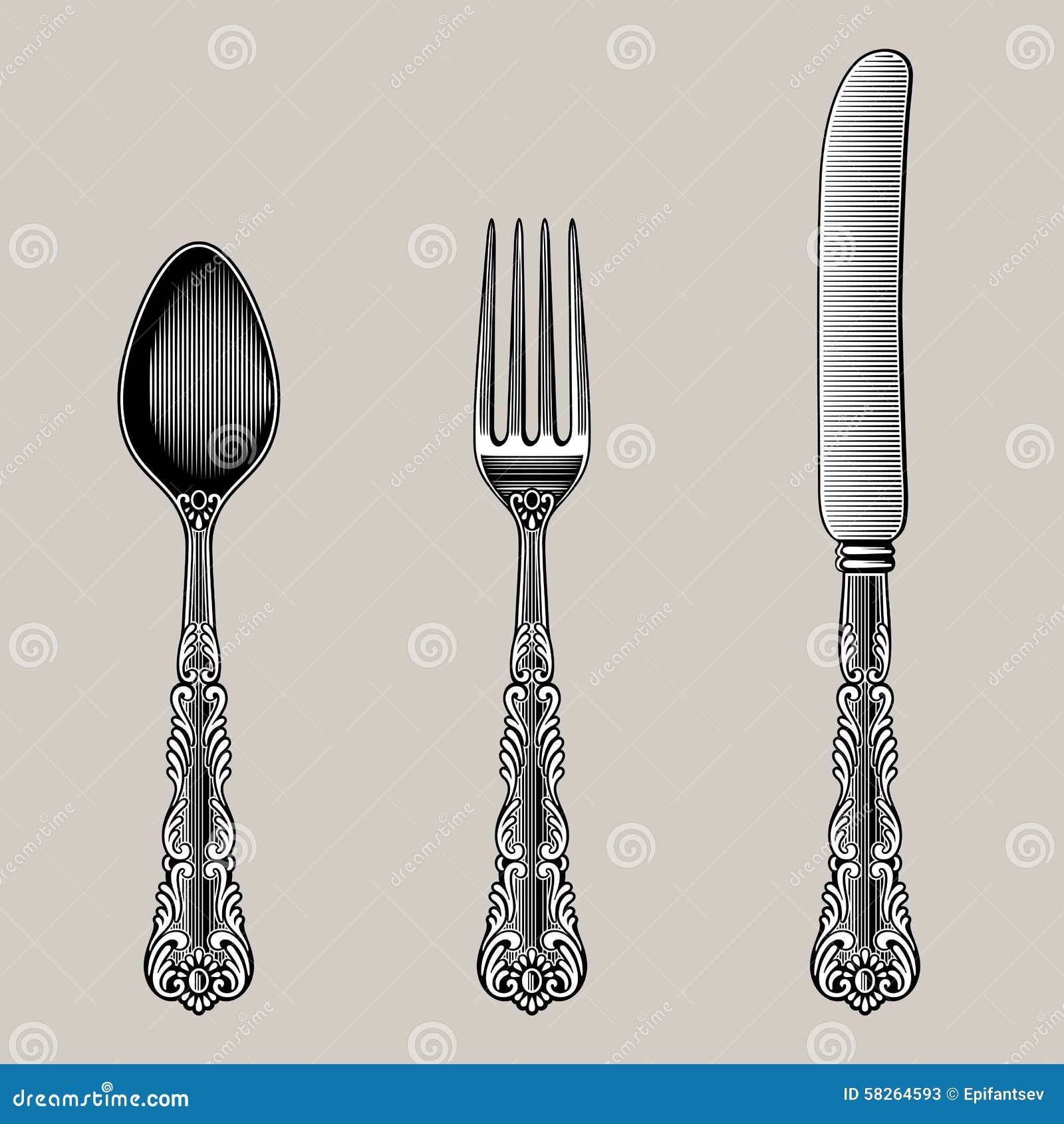 vintage cutlery clip art - photo #30