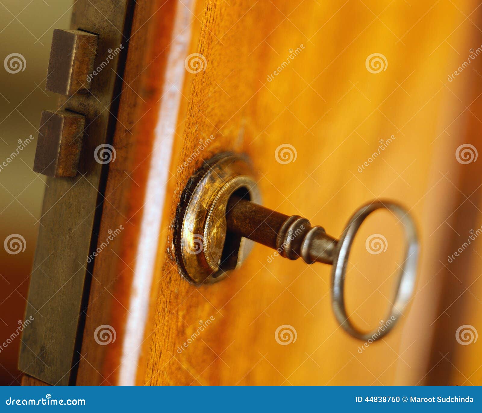 Antique door with keys stock photo. Image of iron, object 44838760