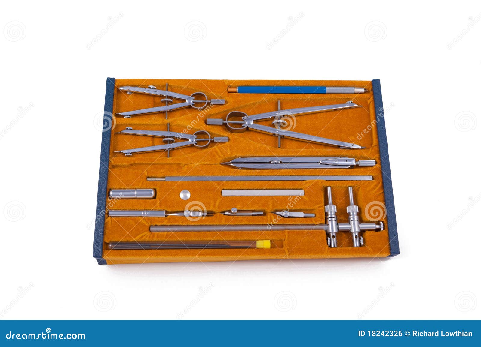 Vintage Drafting Tools Technical Drawing Instruments Set *Complete