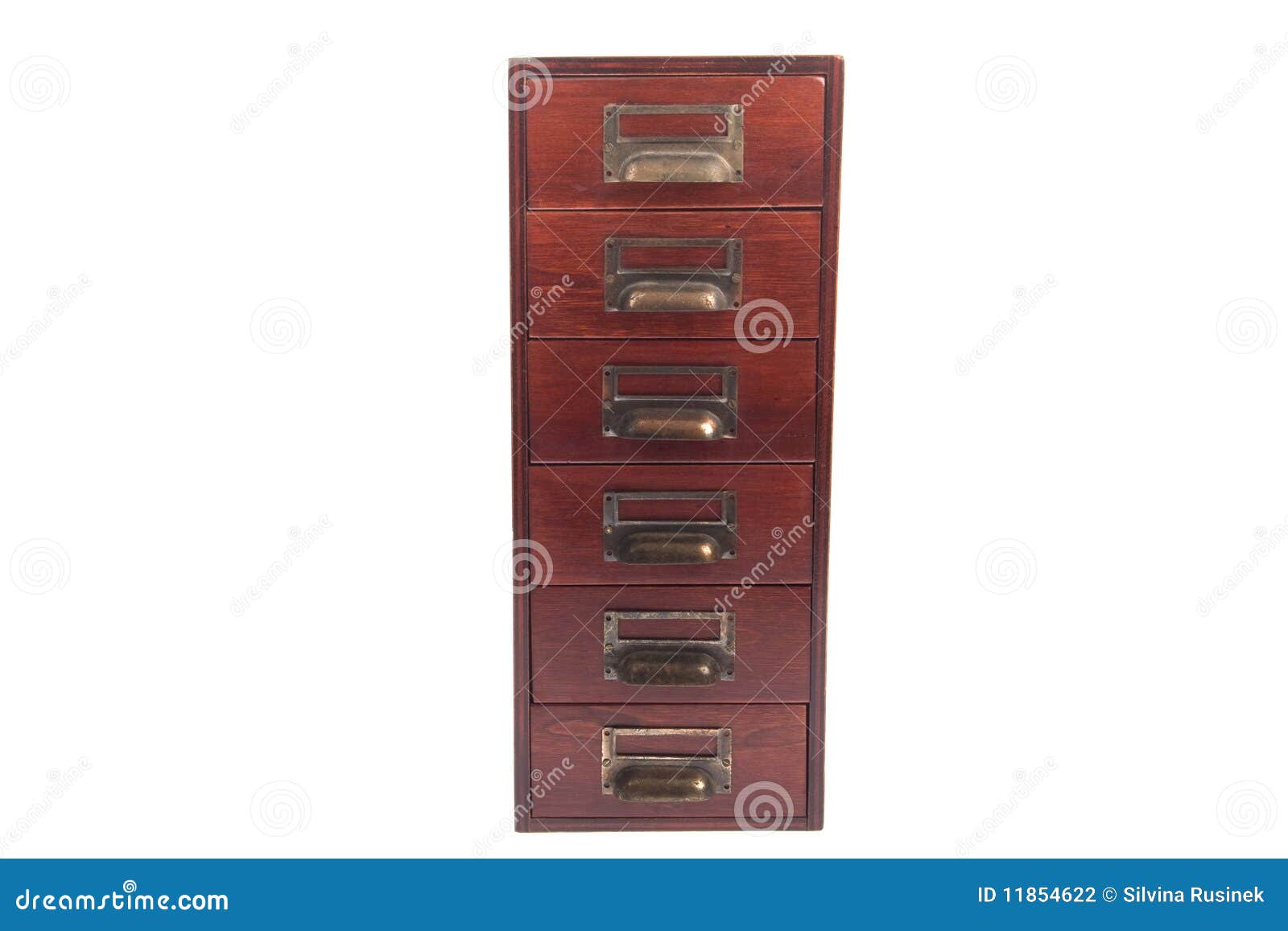 Antique File Card Cabinet Stock Photo Image Of Metal 11854622