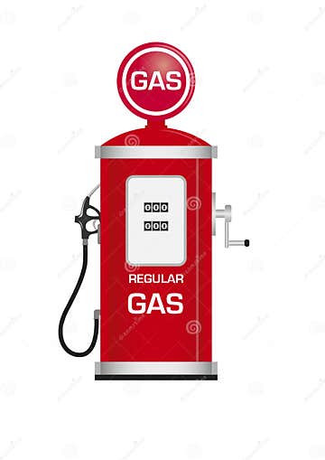 Antique Fuel Pump stock vector. Illustration of pump - 12213967
