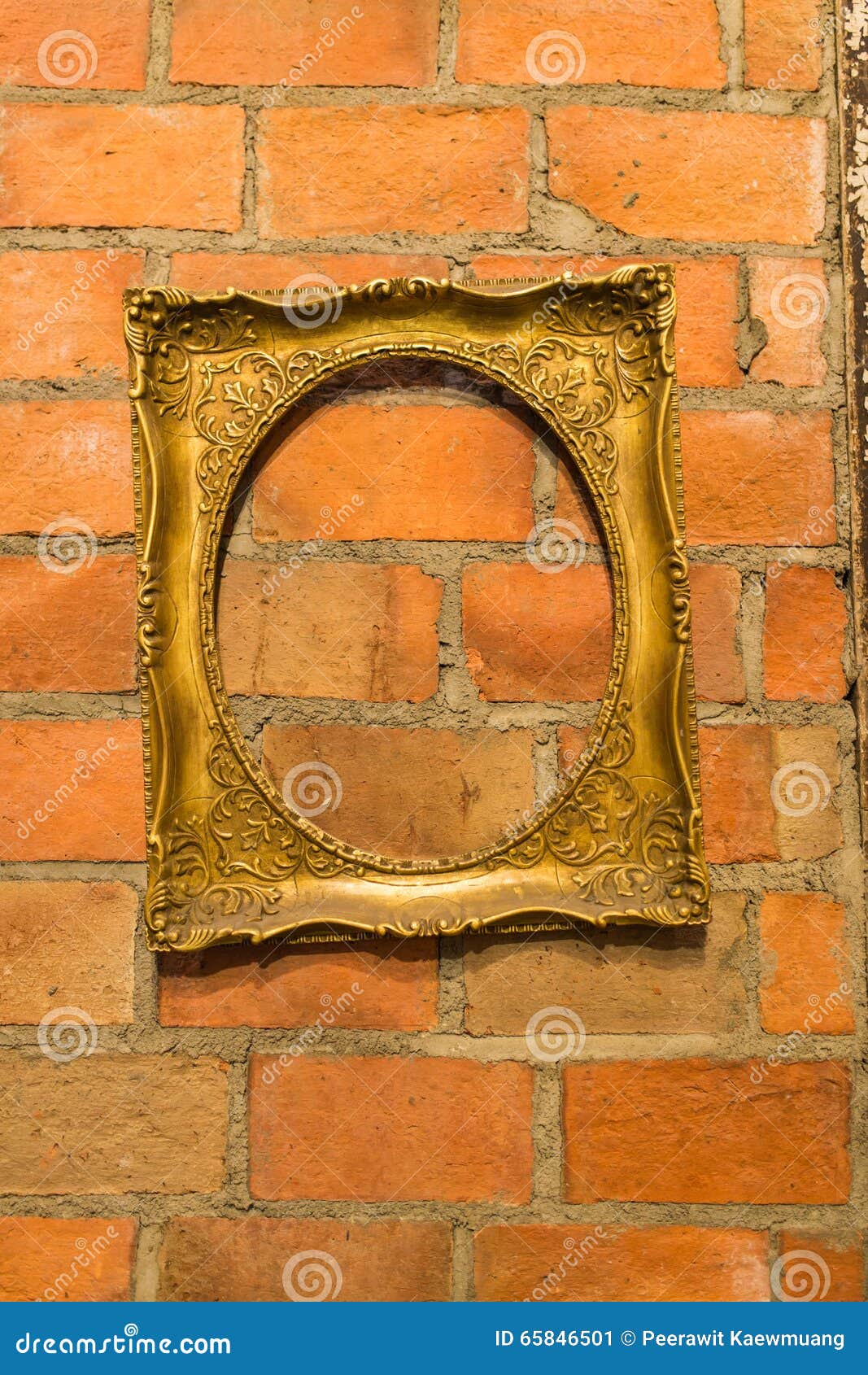Antique gilded Frame stock image. Image of gold, design 65846501