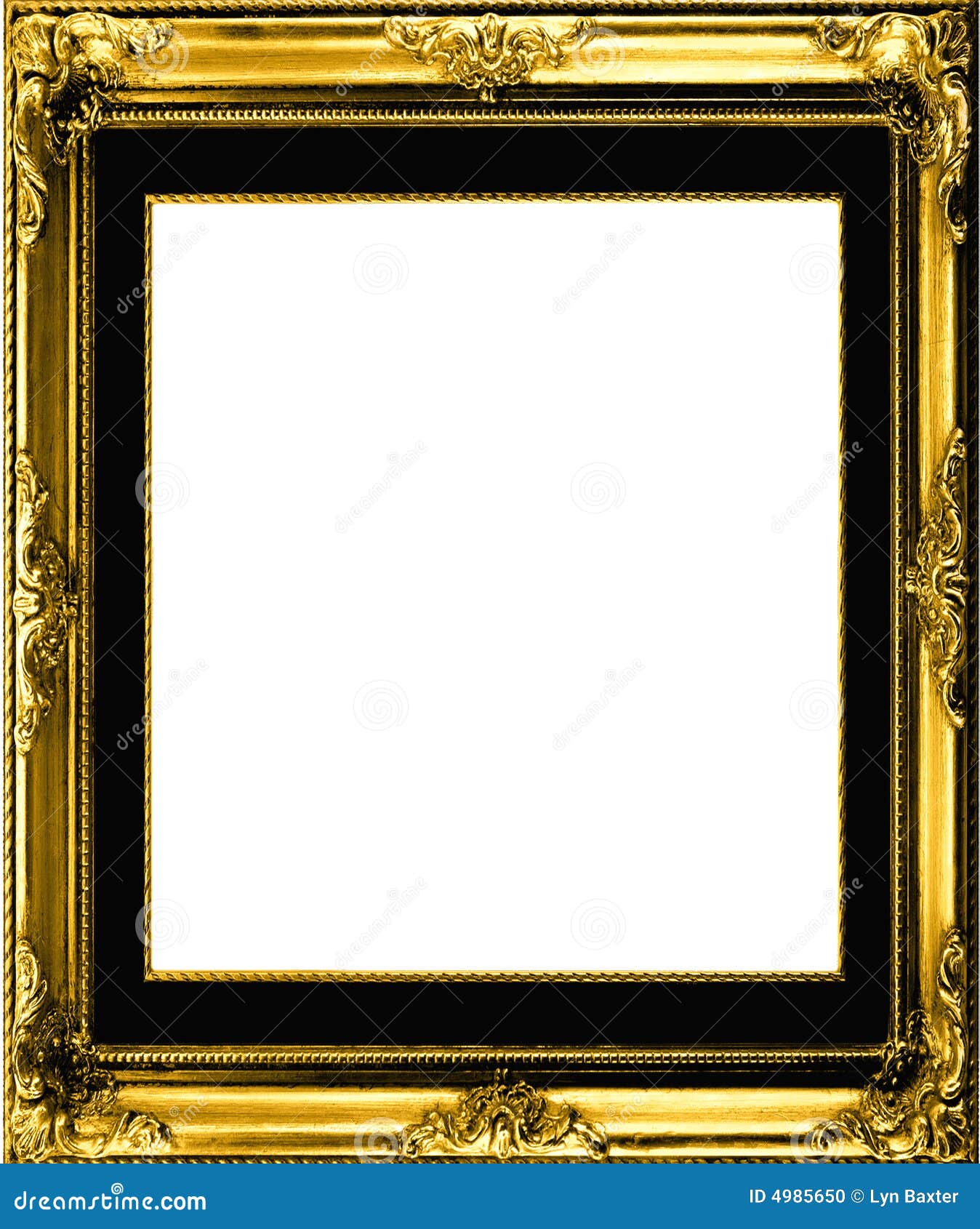 Antique gilt frame stock illustration. Illustration of blank 4985650