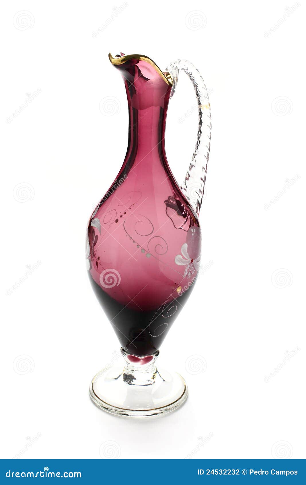 Antique Glass Insulators On Wooden Telegraph Pole Stock Image