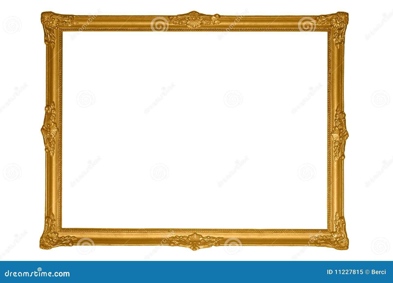 Antique gold frame stock image. Image of ornate, interior 11227815
