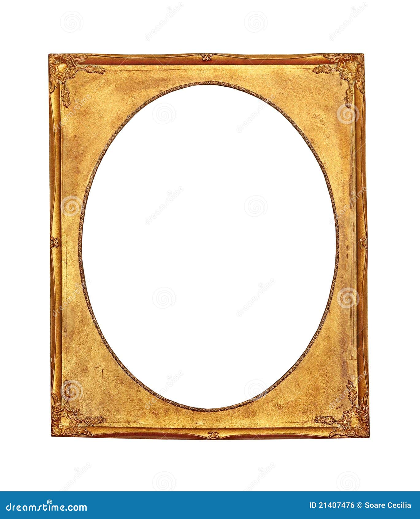 Antique gold frame stock photo. Image of golden, nostalgia 21407476