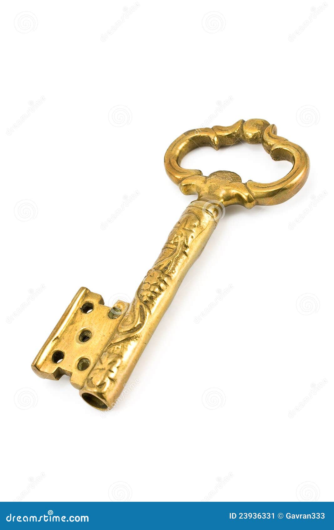 Antique golden key stock image. Image of lock, brass 23936331