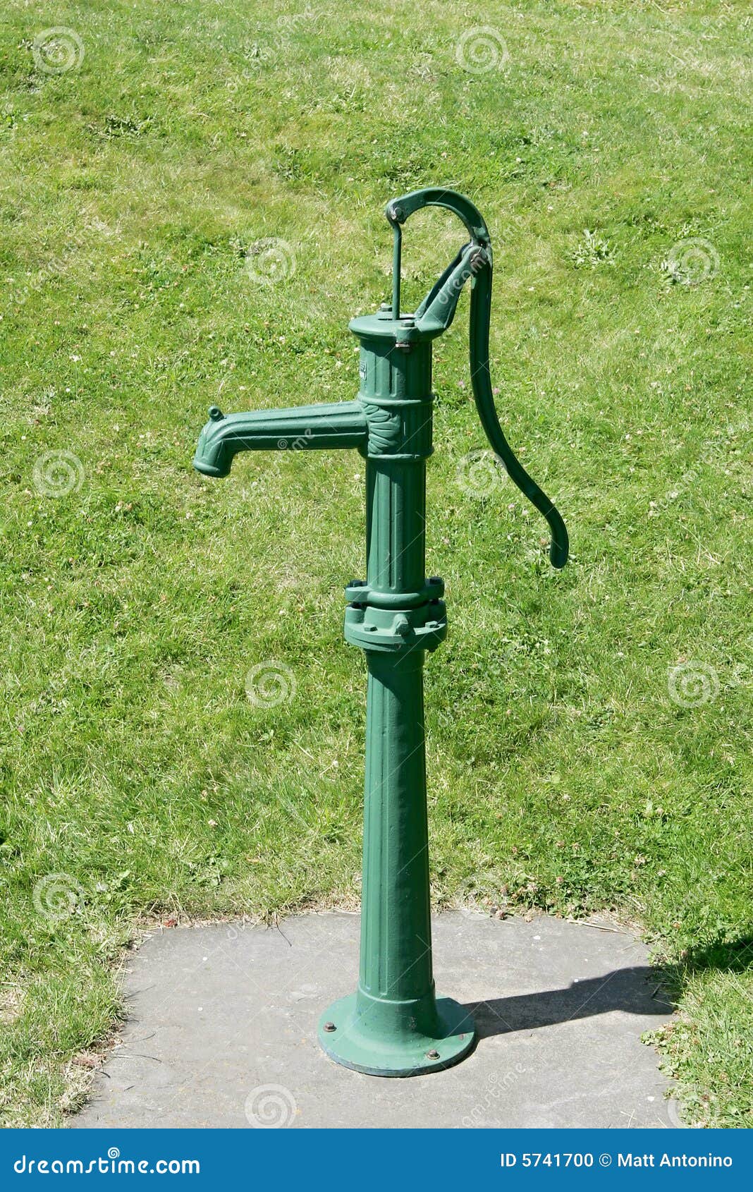 Antique green pump stock photo. Image of retro, machine 5741700