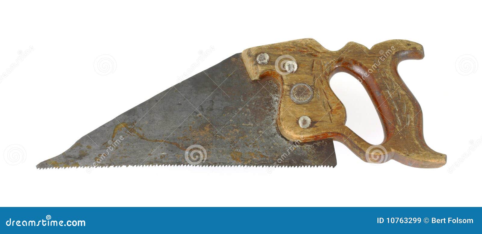 Antique hand saw stock image. Image of collectible, small 10763299
