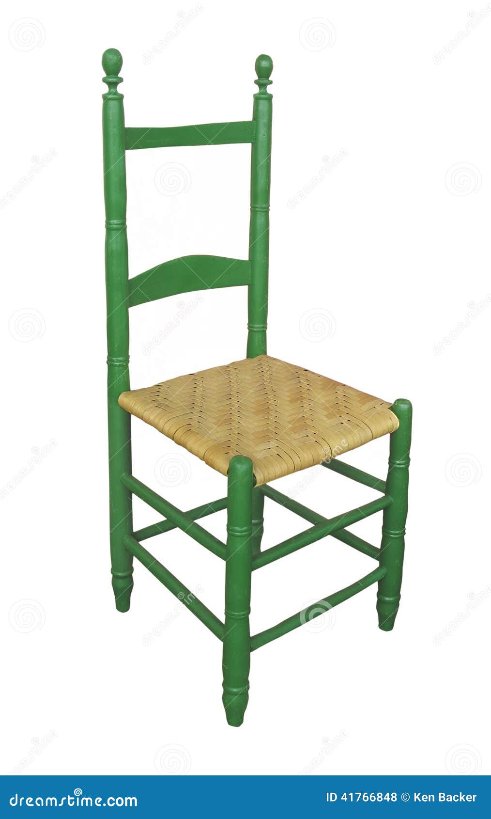 Antique High-back Chair Isolated. Stock Photo - Image ...