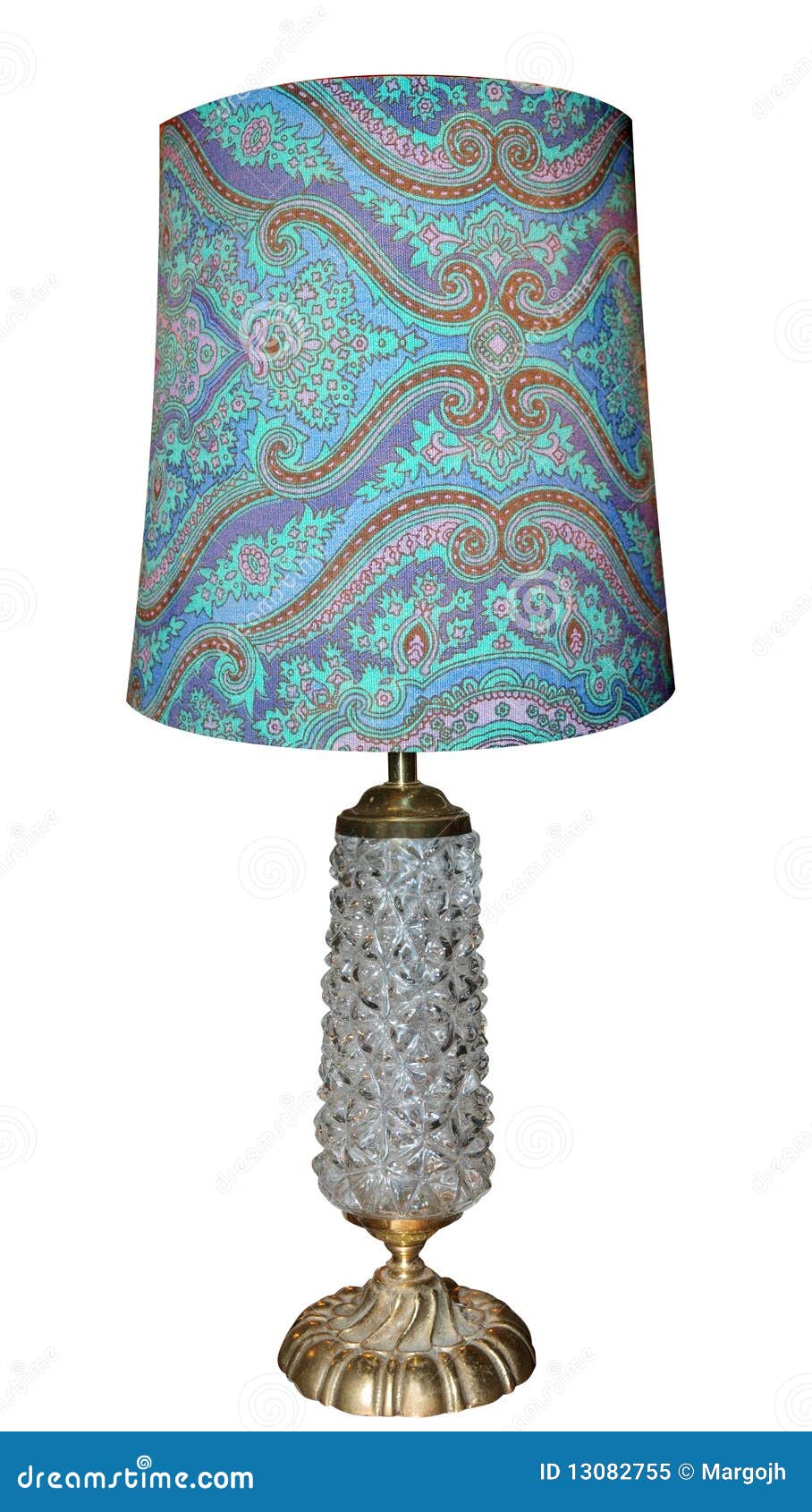 Antique Lamp with Glass Base Stock Image Image of illumination