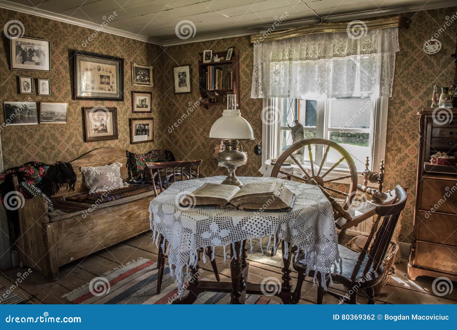 Antique Living Room In An Old Home Editorial Photography Image