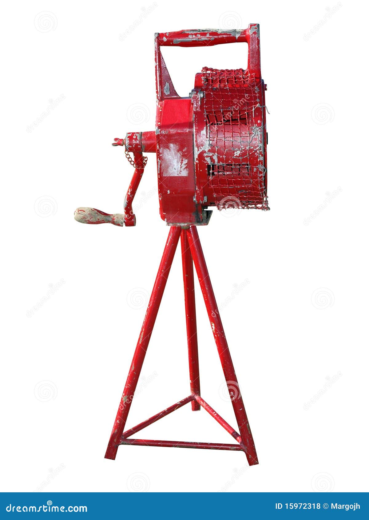 antique manual fire siren